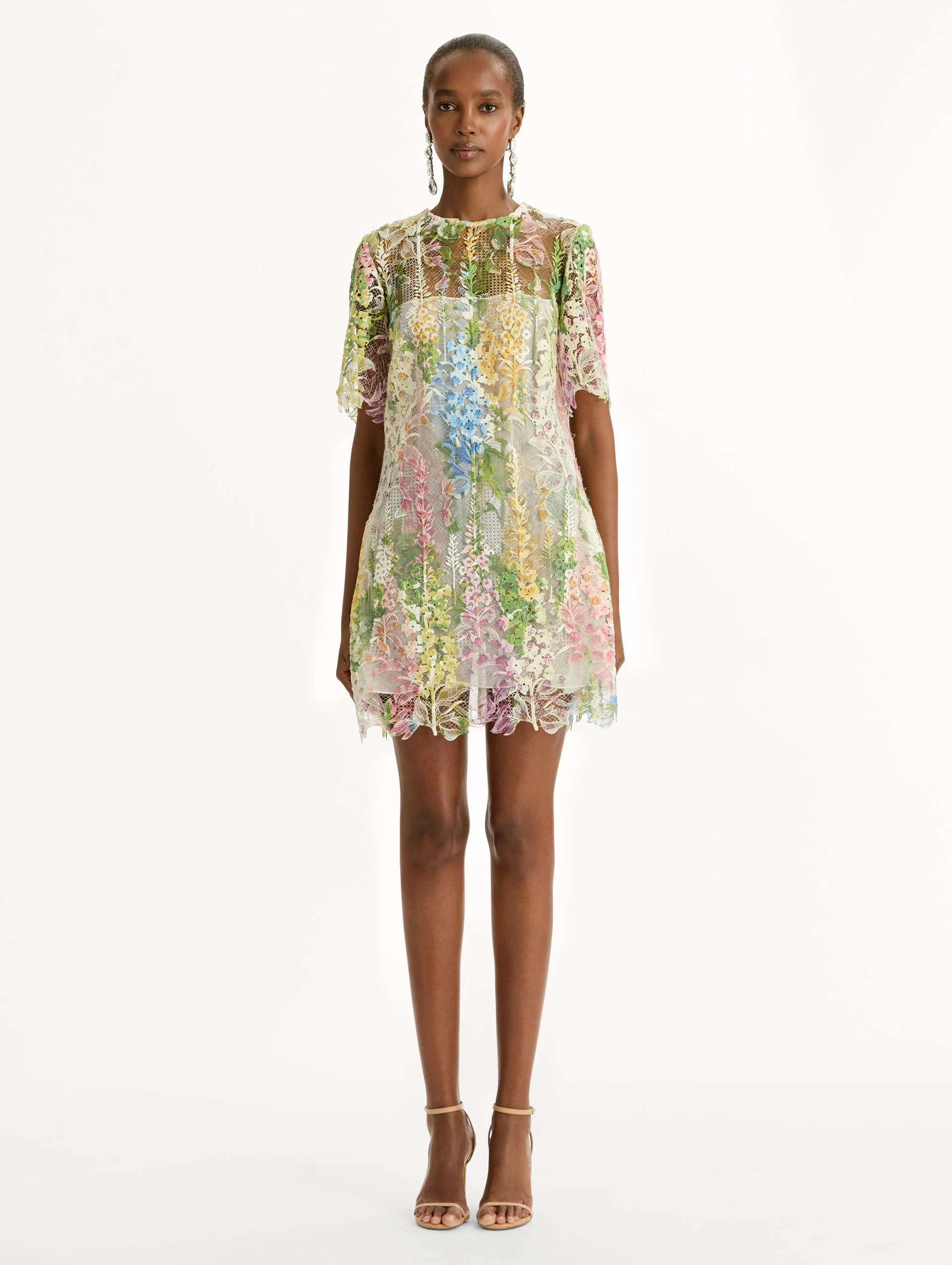 Foxglove Guipure Shift Dress - Image 2