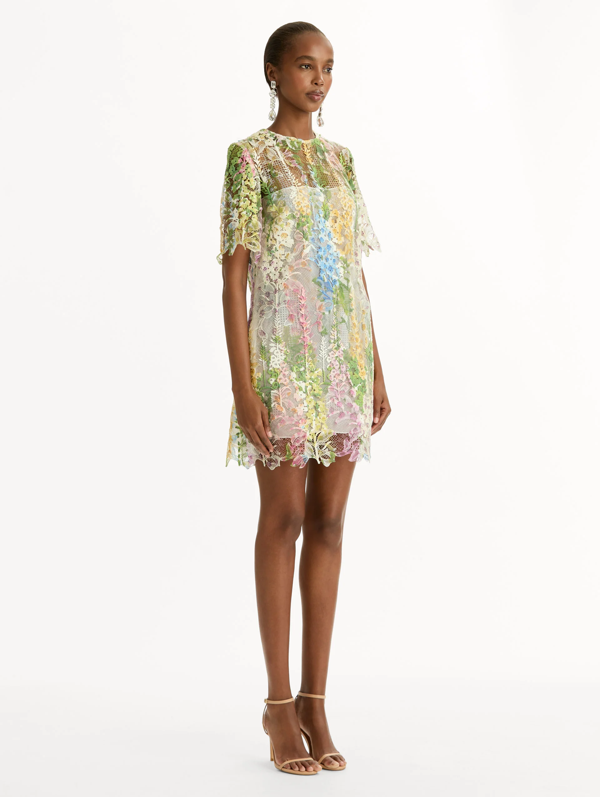 Foxglove Guipure Shift Dress - Image 4