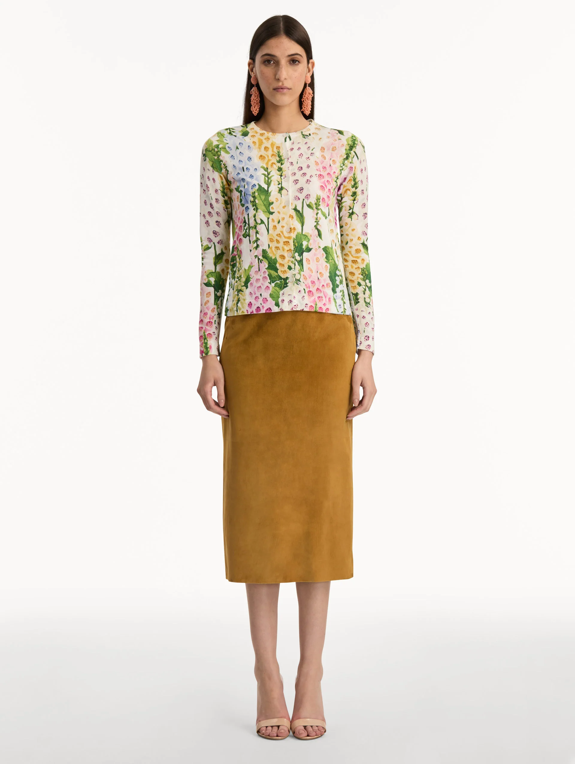 Foxglove Printed Cardigan - Image 3