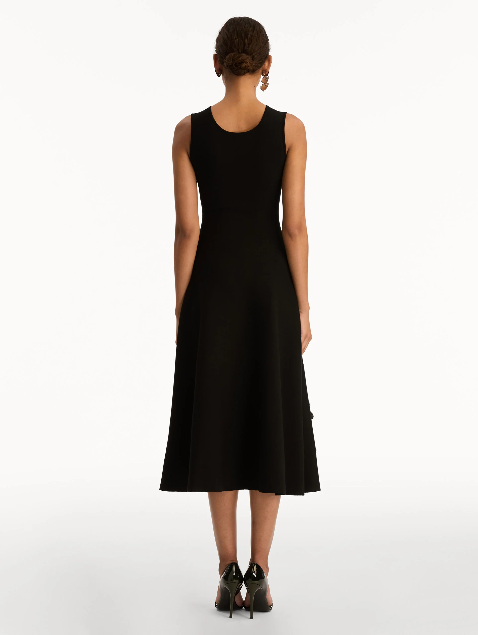 Foxglove Sequin Embroidered Knit Dress - Image 3
