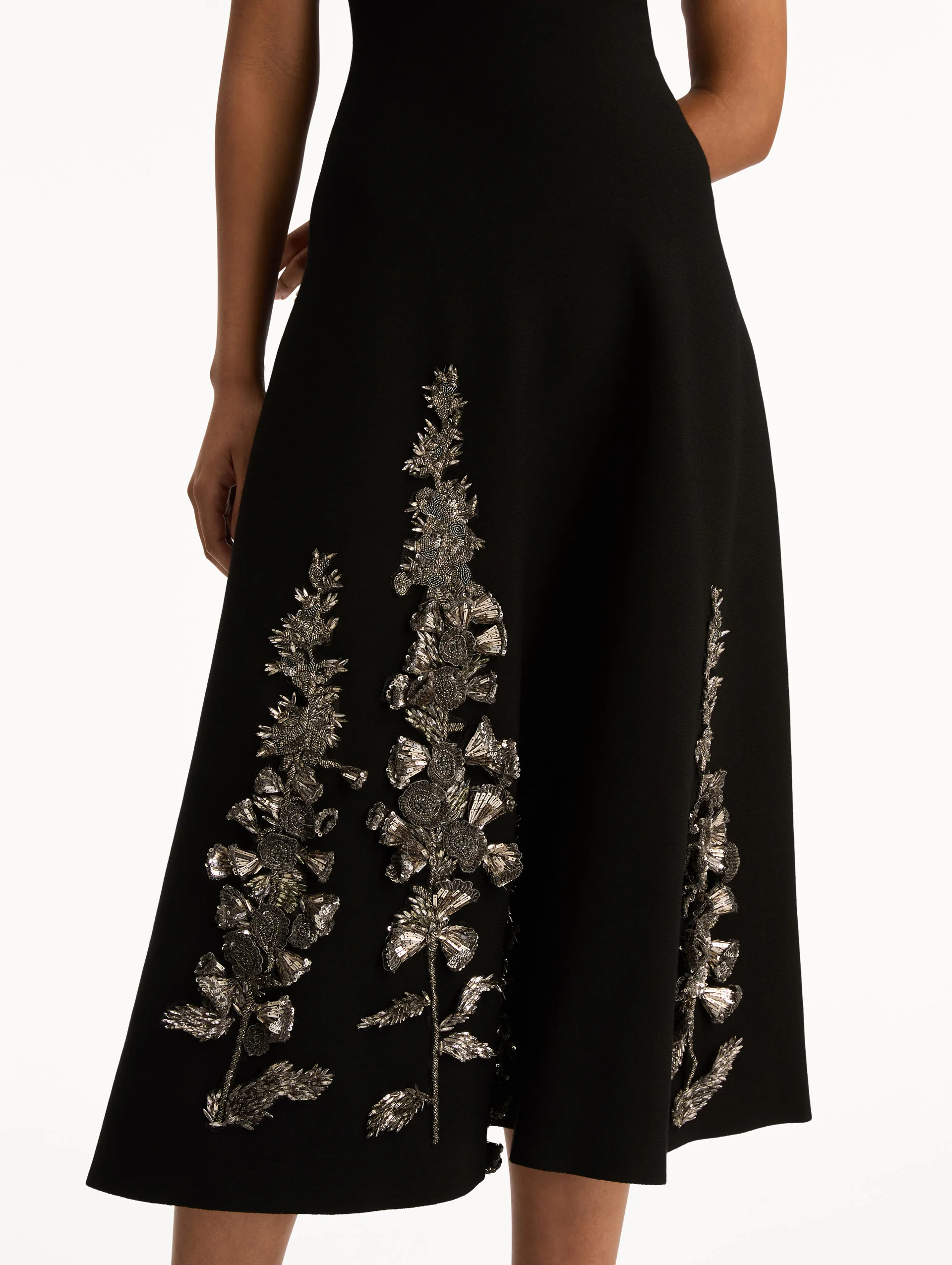 Foxglove Sequin Embroidered Knit Dress - Image 5