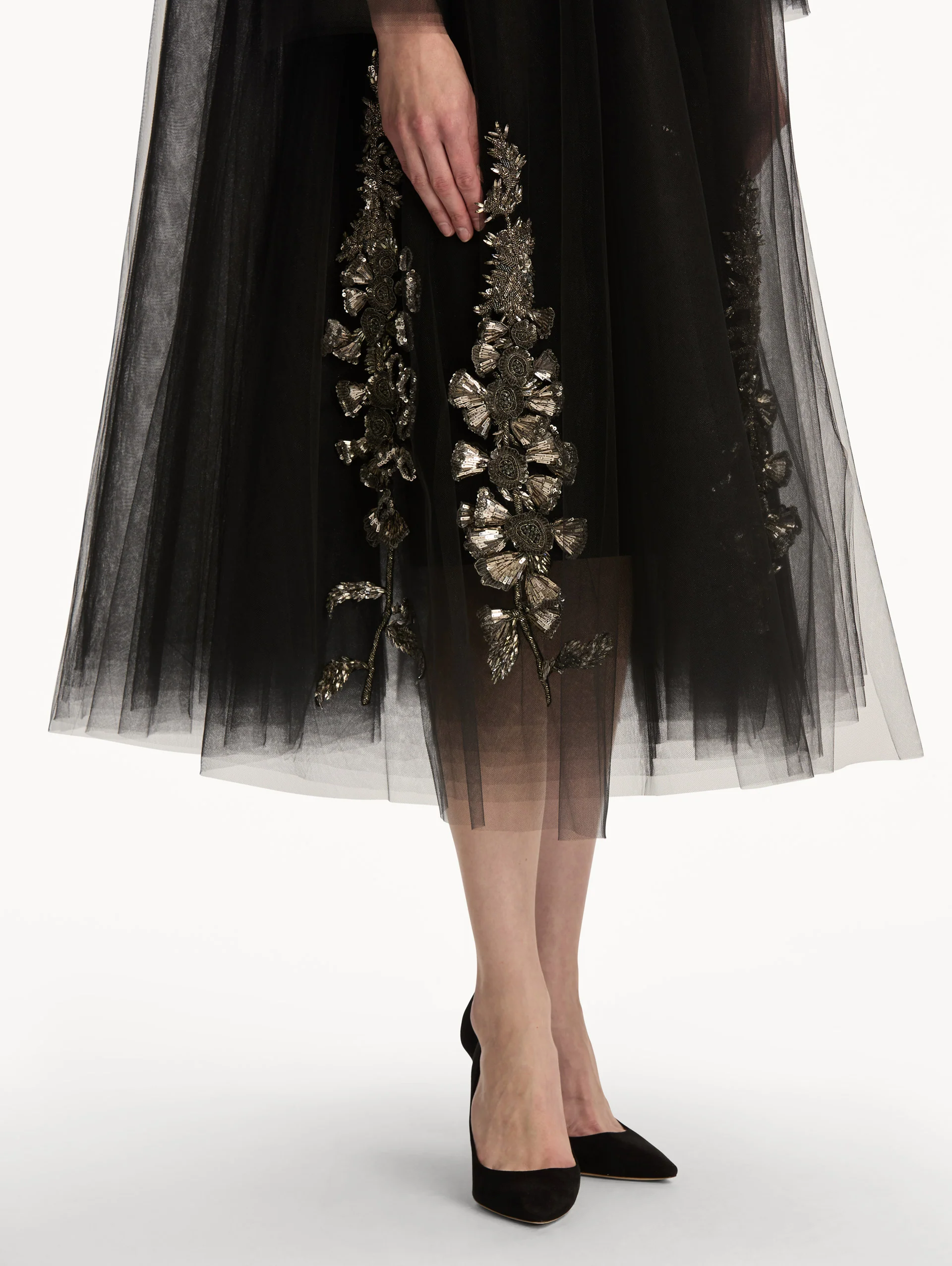 Foxglove Sequin Embroidered Opera Coat - Image 5