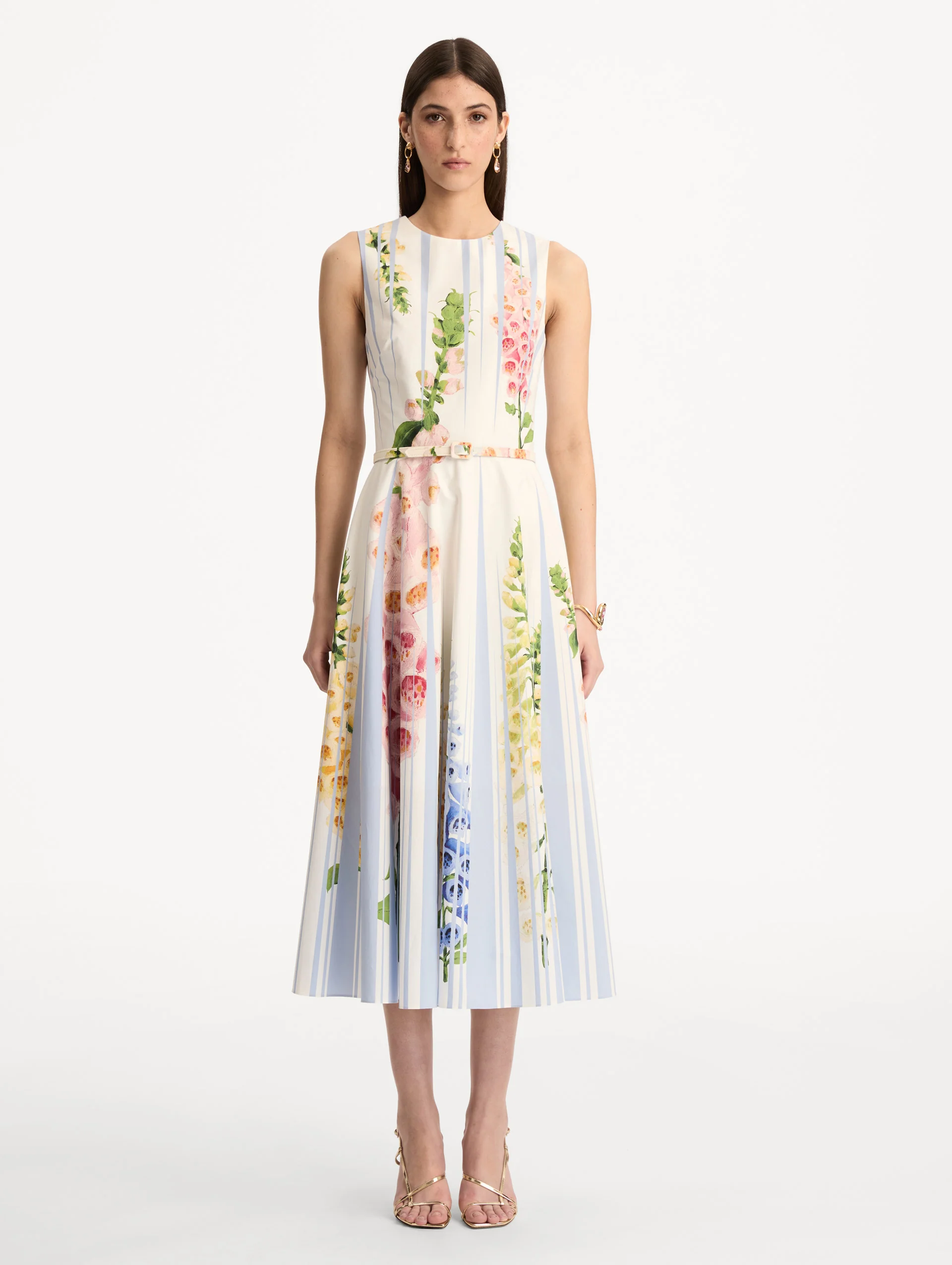 Foxglove Trompe L’oeil Cotton Poplin Dress - Image 2