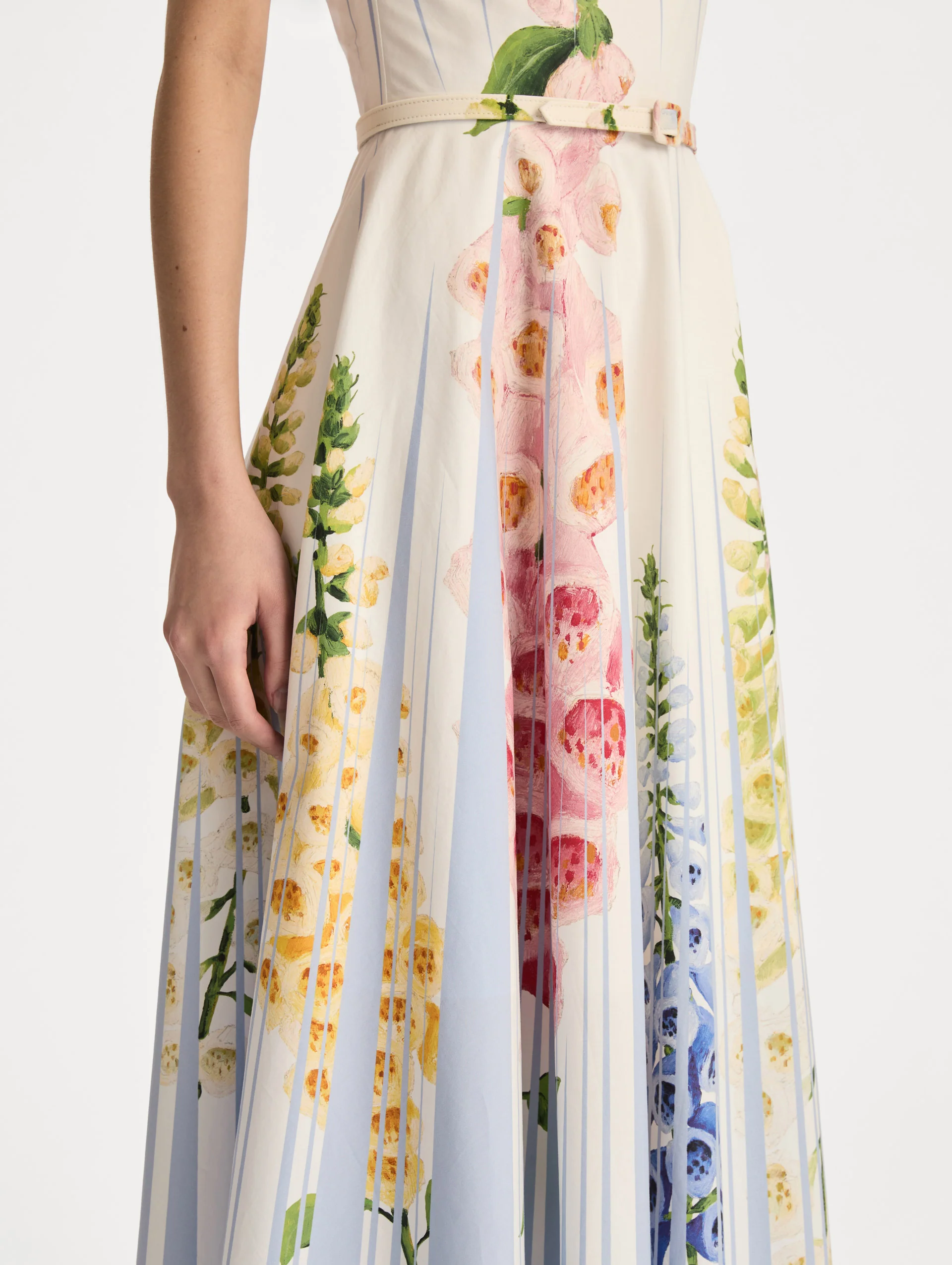 Foxglove Trompe L’oeil Cotton Poplin Dress - Image 5