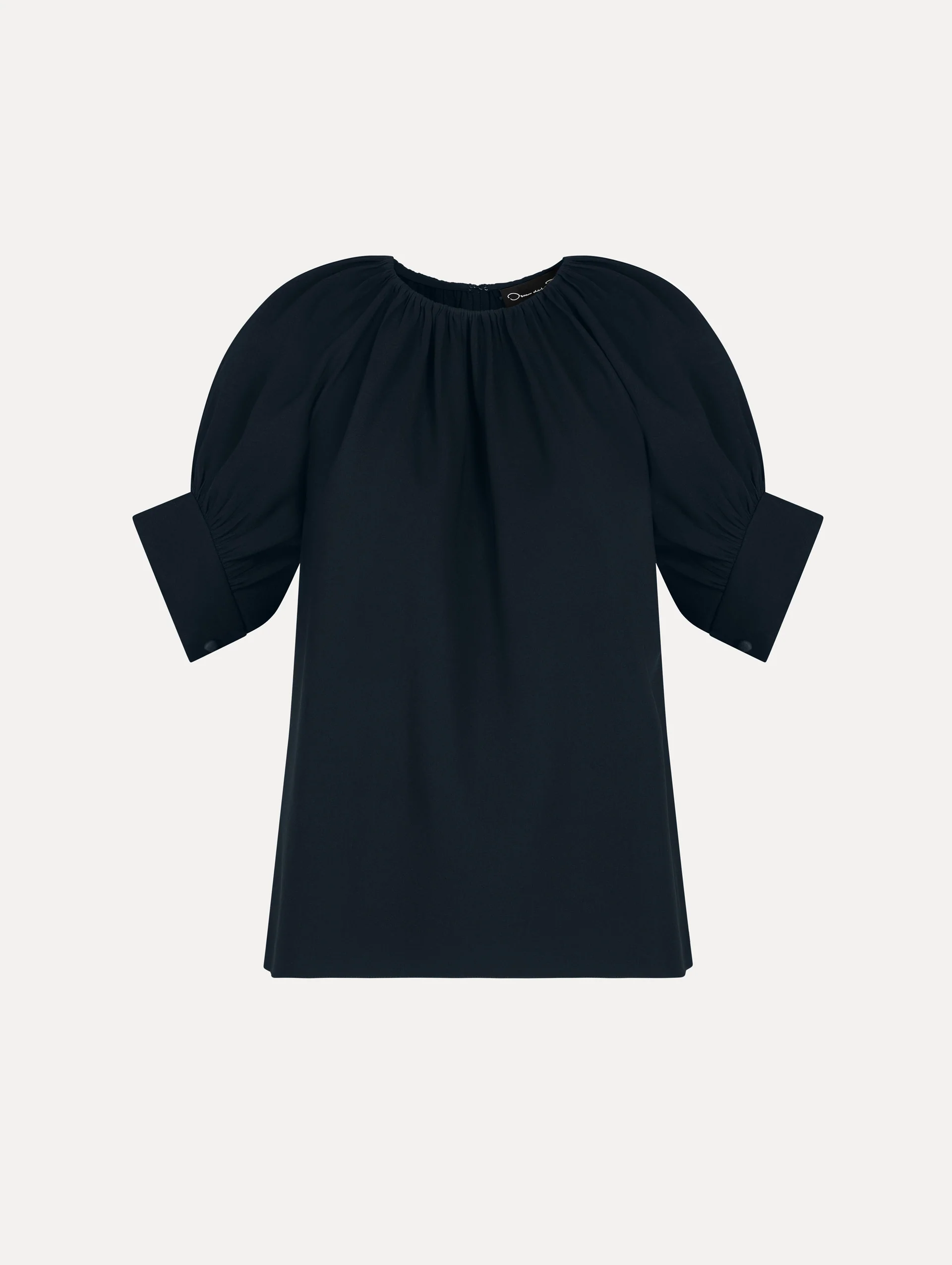 Gathered Silk Georgette Blouse