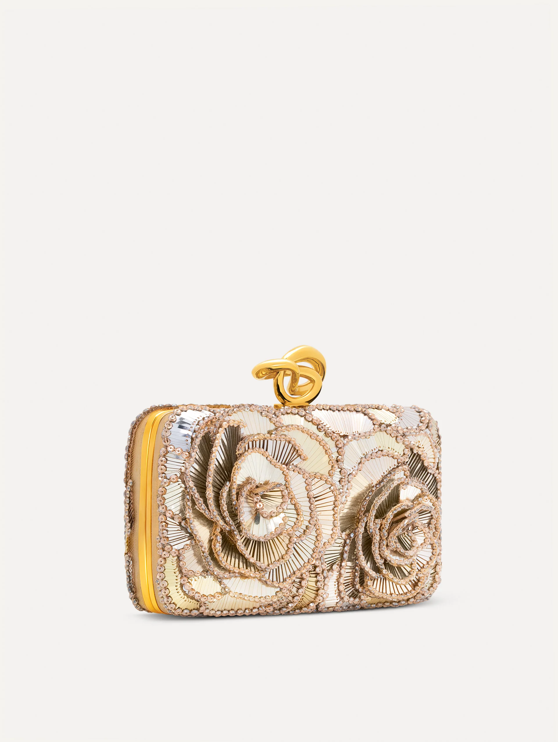 Geometric Sequin Rosette Knot Minaudière - Image 3