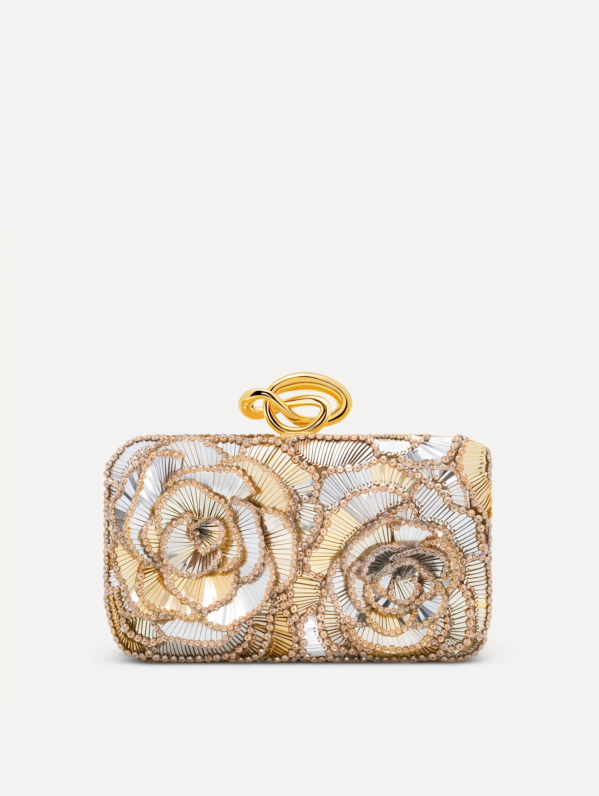 Geometric Sequin Rosette Knot Minaudière - Image 4