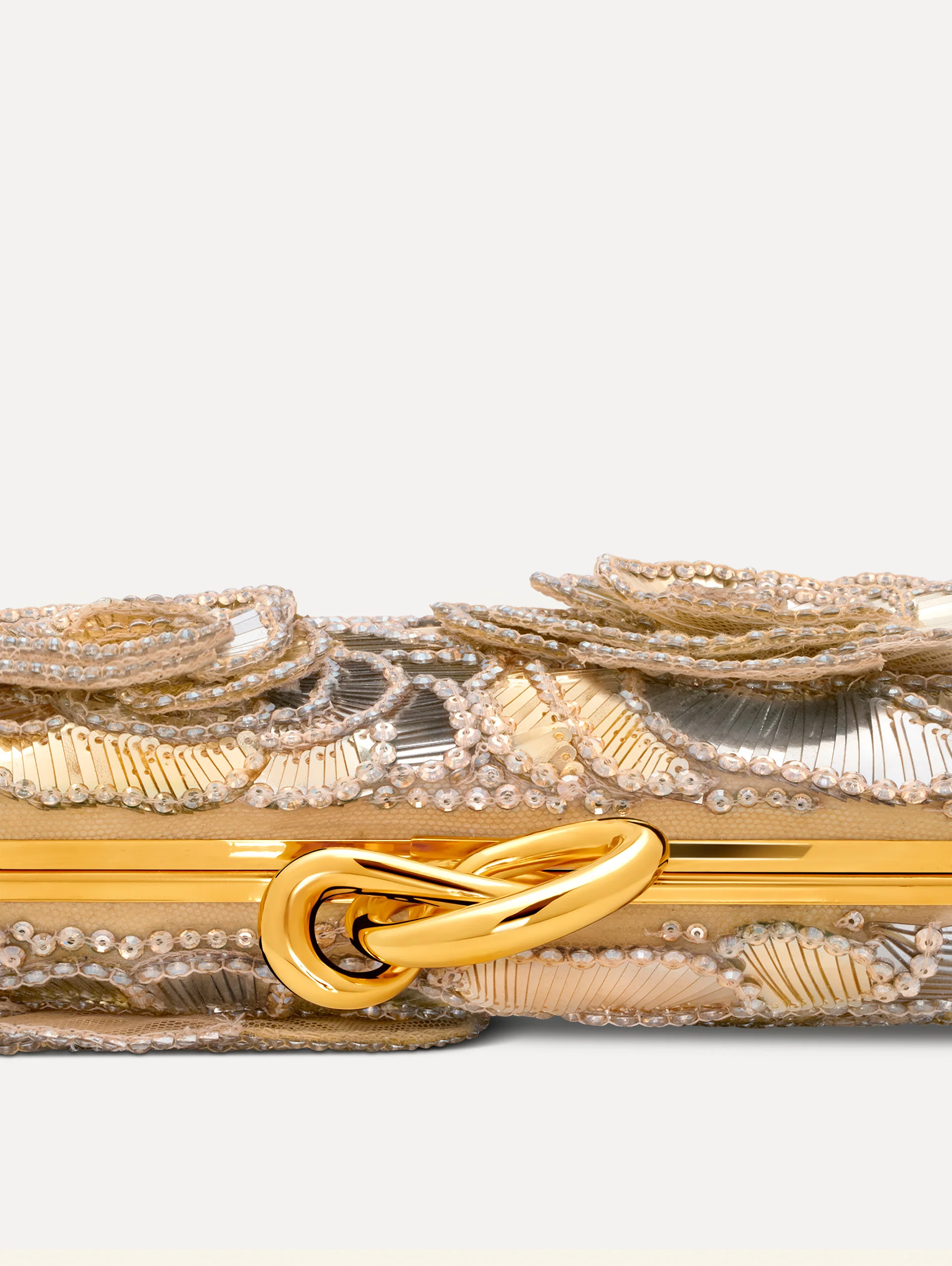 Geometric Sequin Rosette Knot Minaudière - Image 7