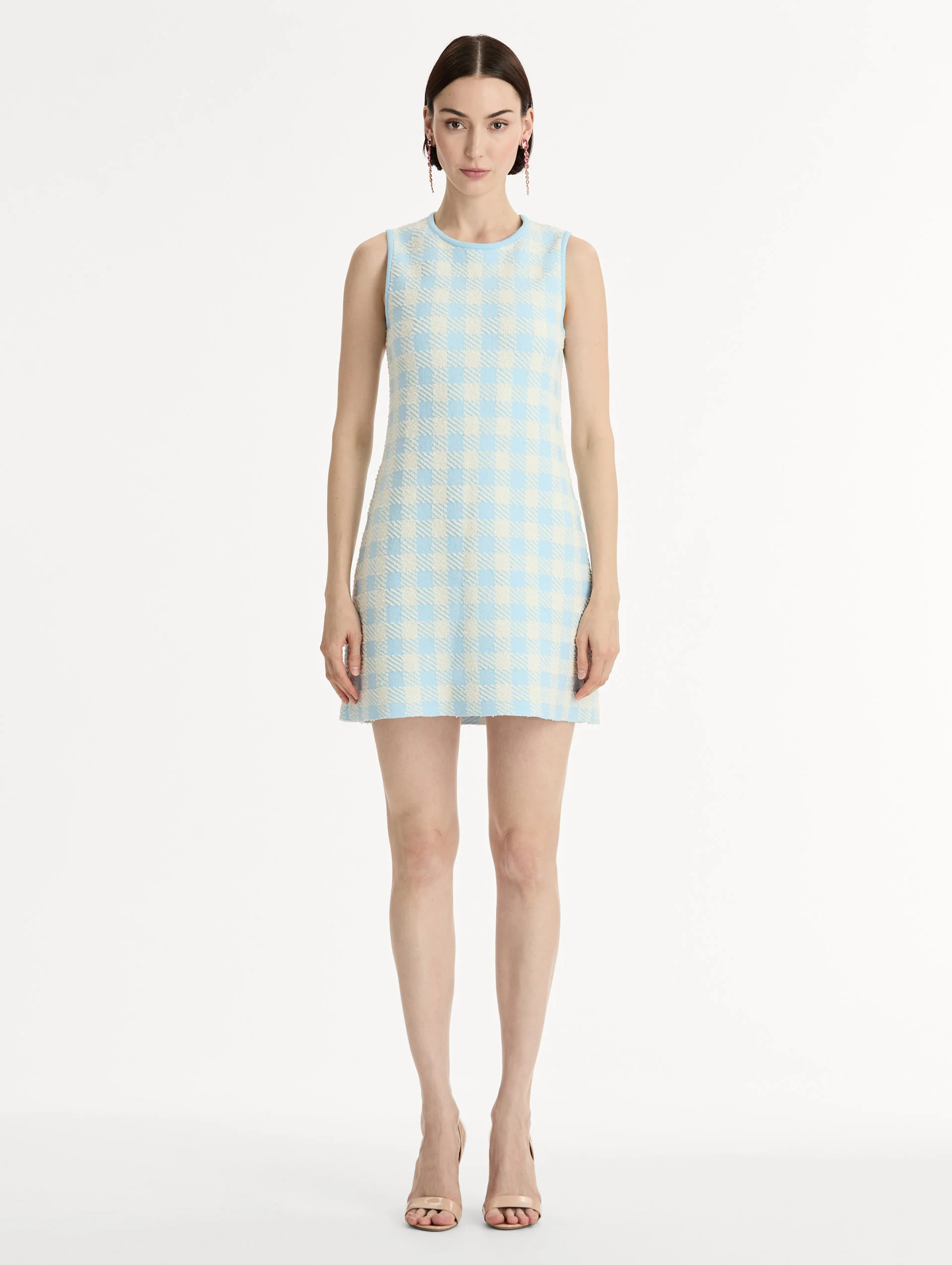 Gingham Jacquard Shift Dress - Image 2