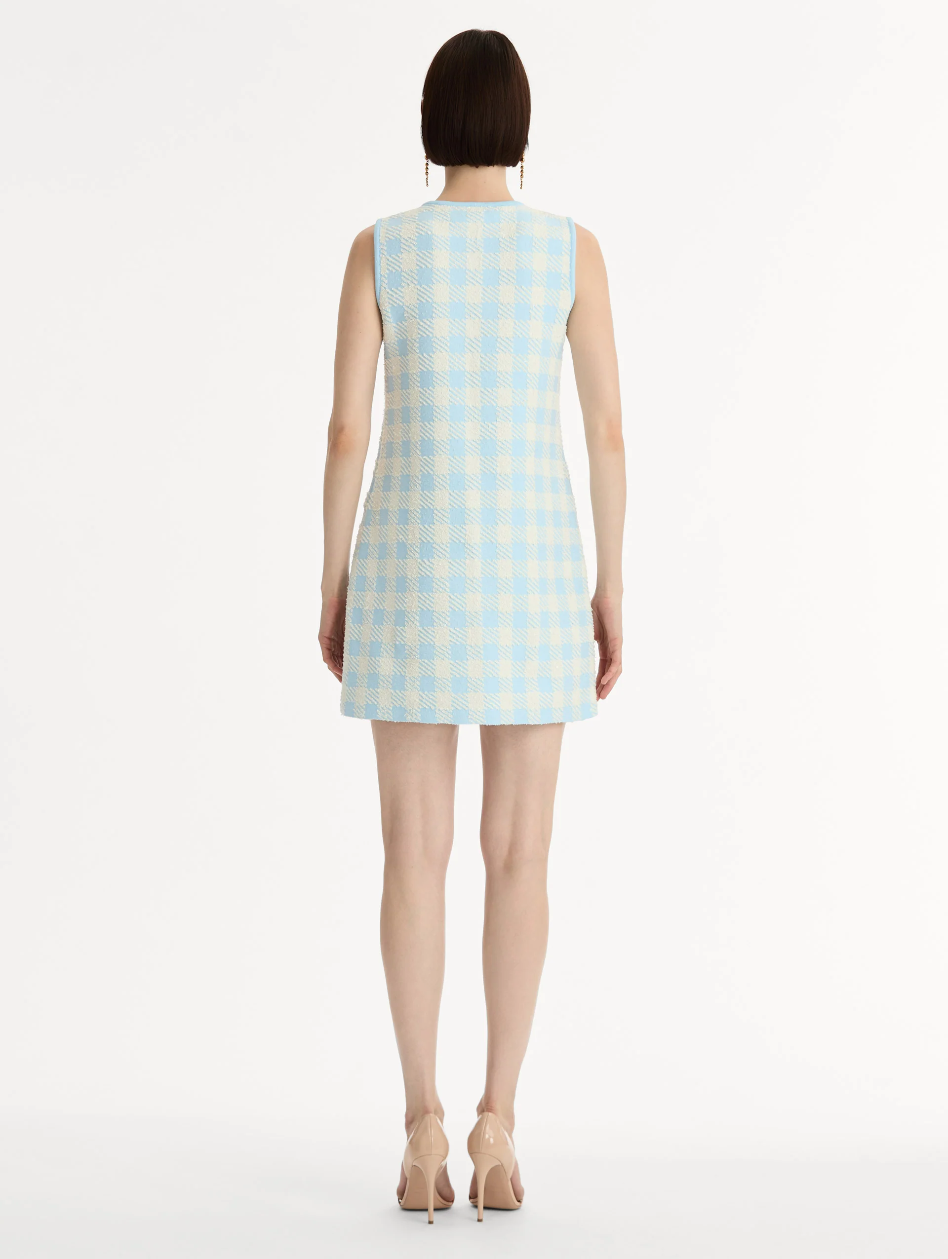 Gingham Jacquard Shift Dress - Image 3