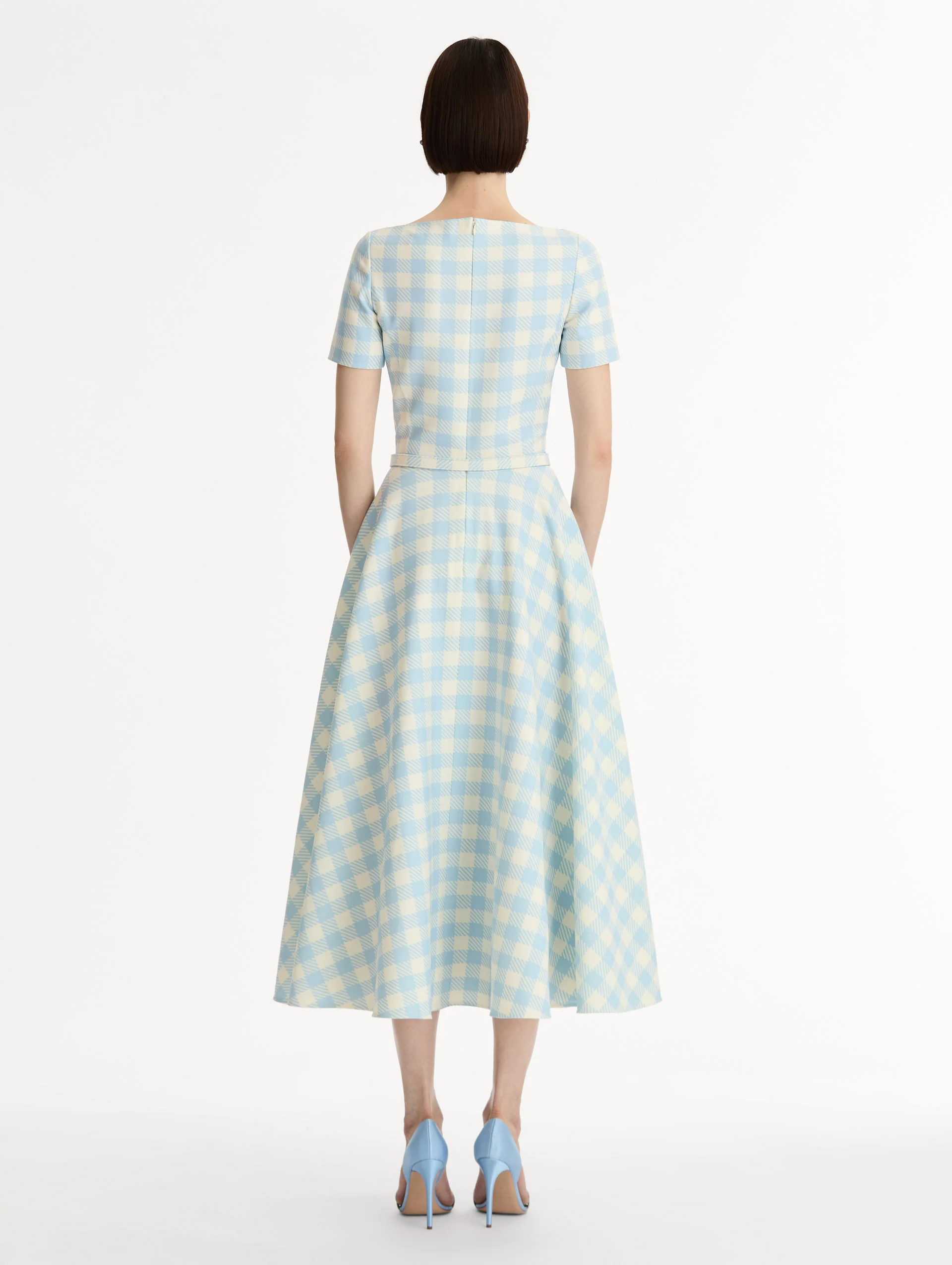 Gingham Wool-Blend Dress - Image 3
