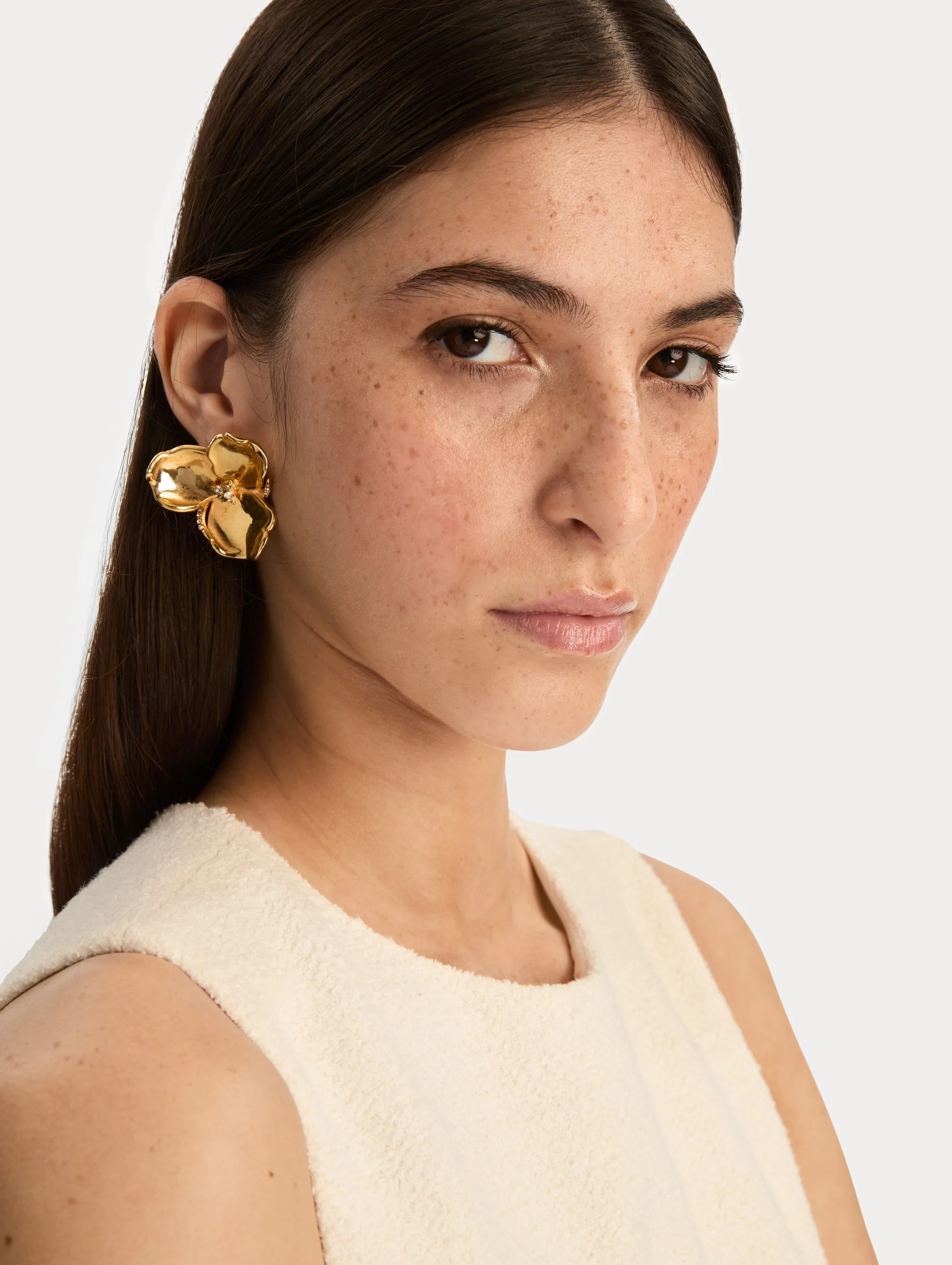 Gold Blossom Earrings - Image 2