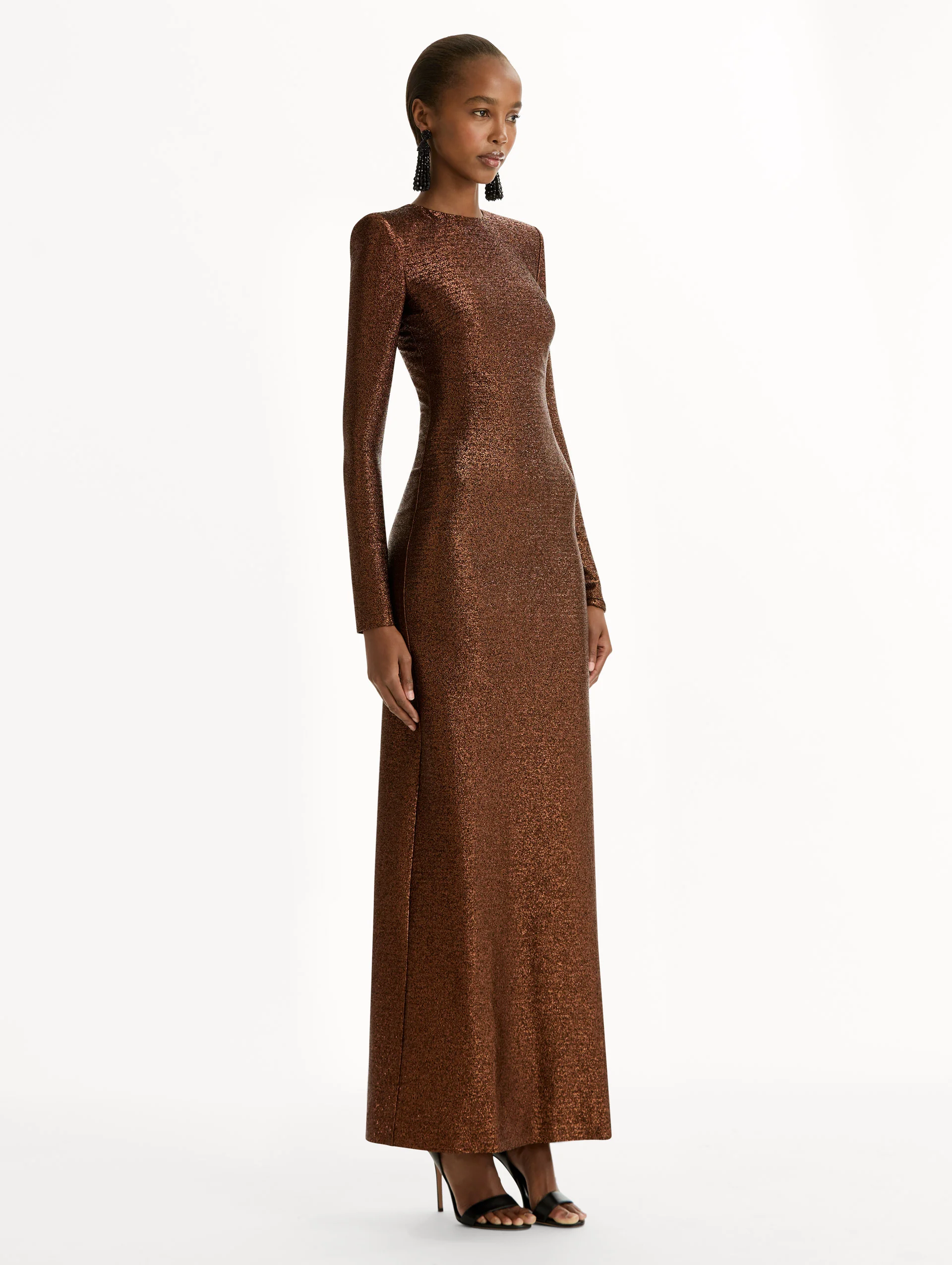 Lamé Column Gown - Image 4