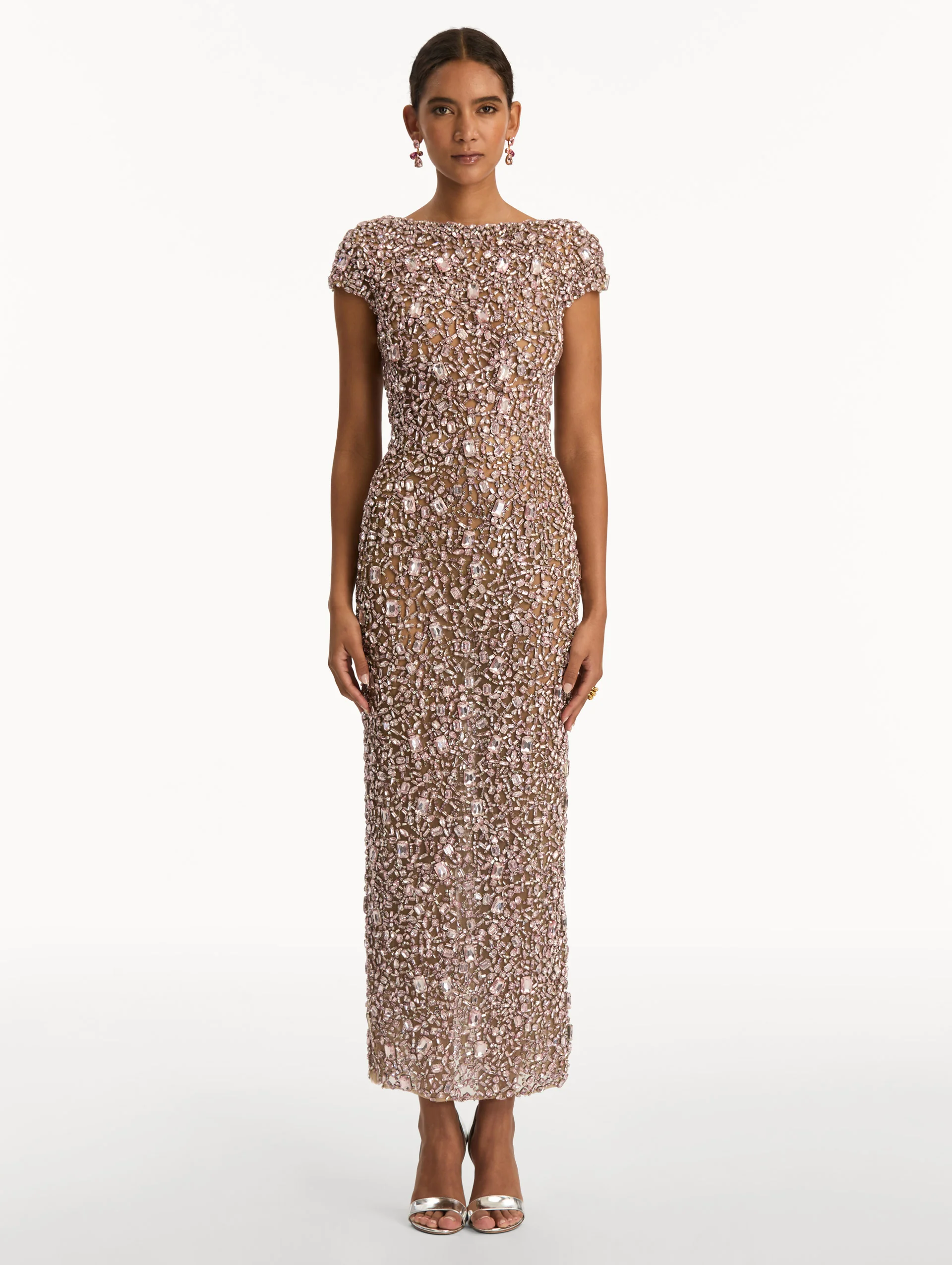 Mosaic Crystal Embroidered Gown - Image 2