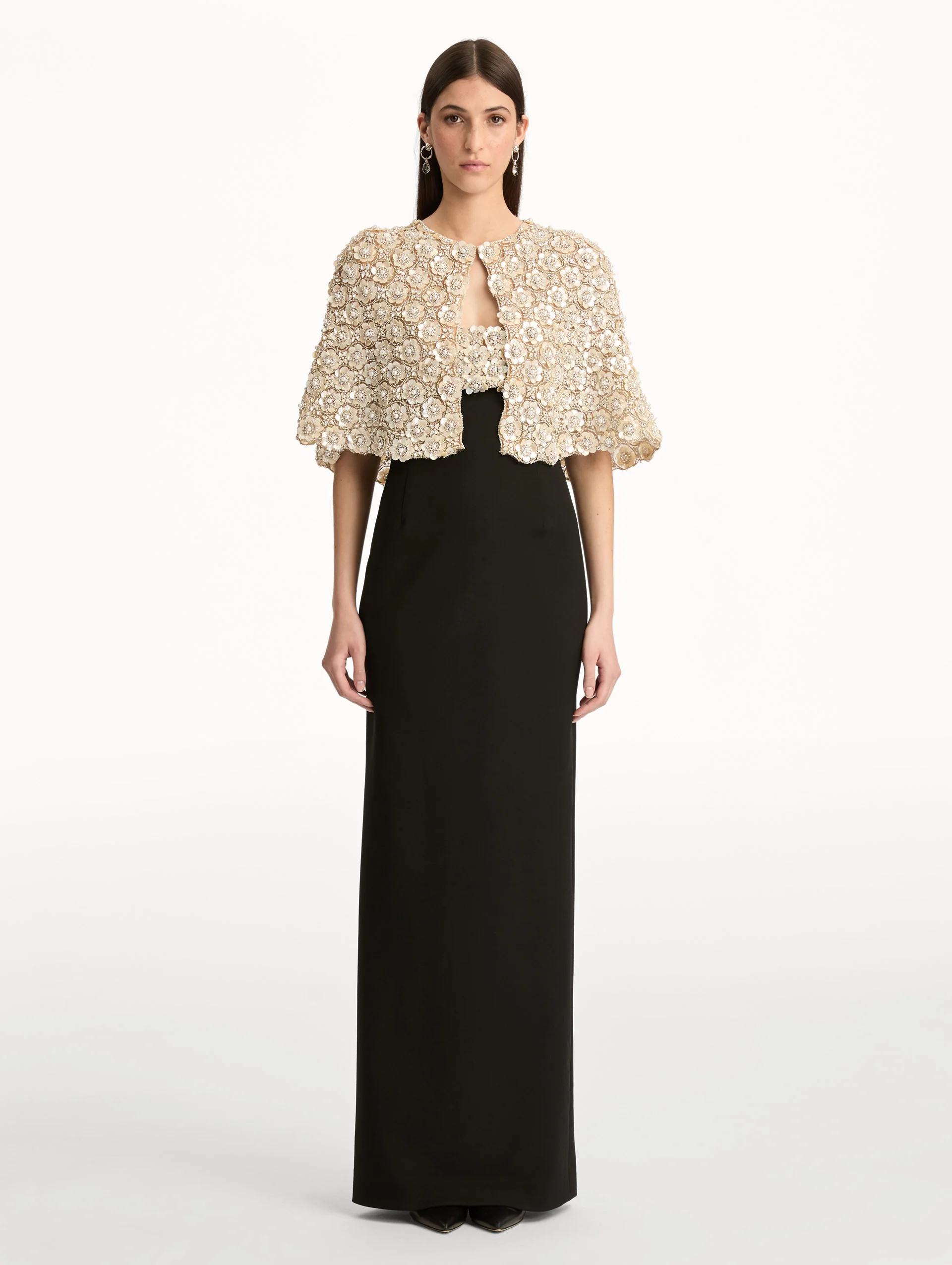 Mother of Pearl Embroidered Capelet - Image 3