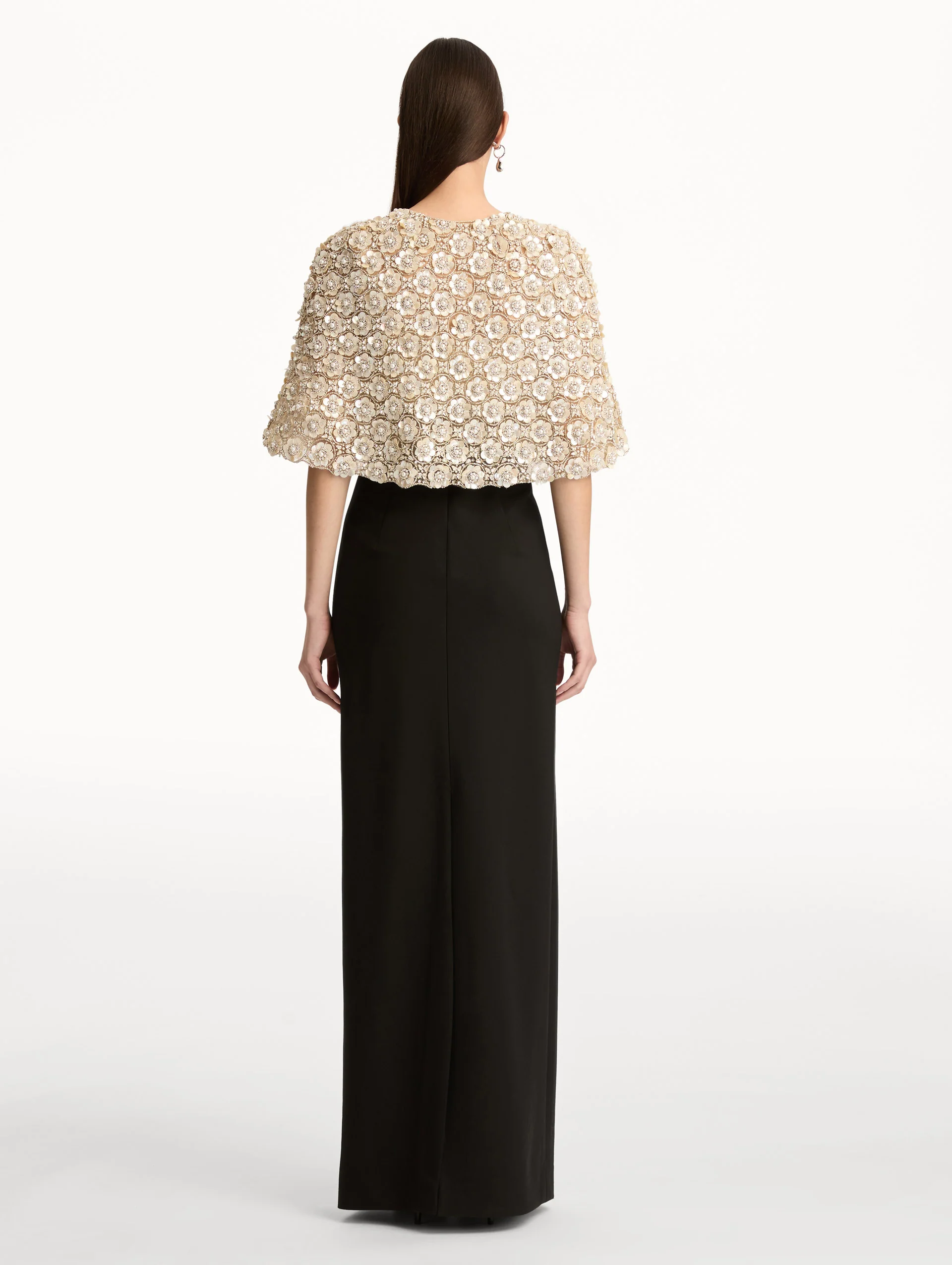 Mother of Pearl Embroidered Capelet - Image 4