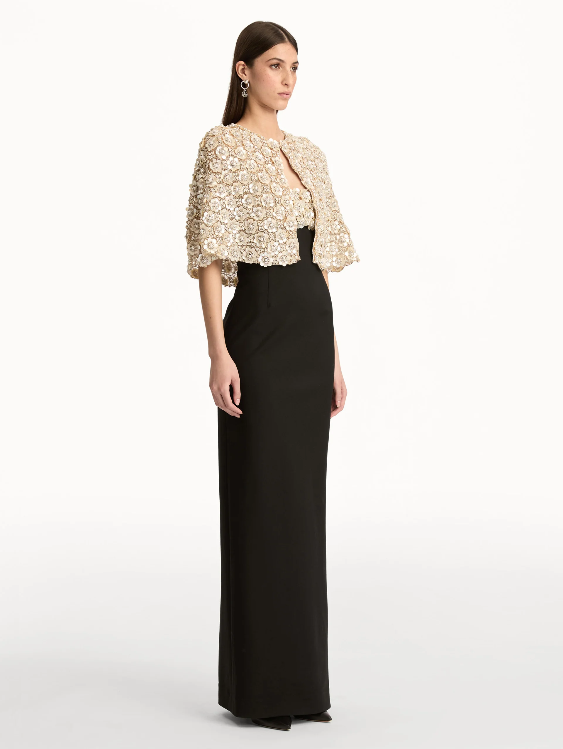 Mother of Pearl Embroidered Capelet - Image 5