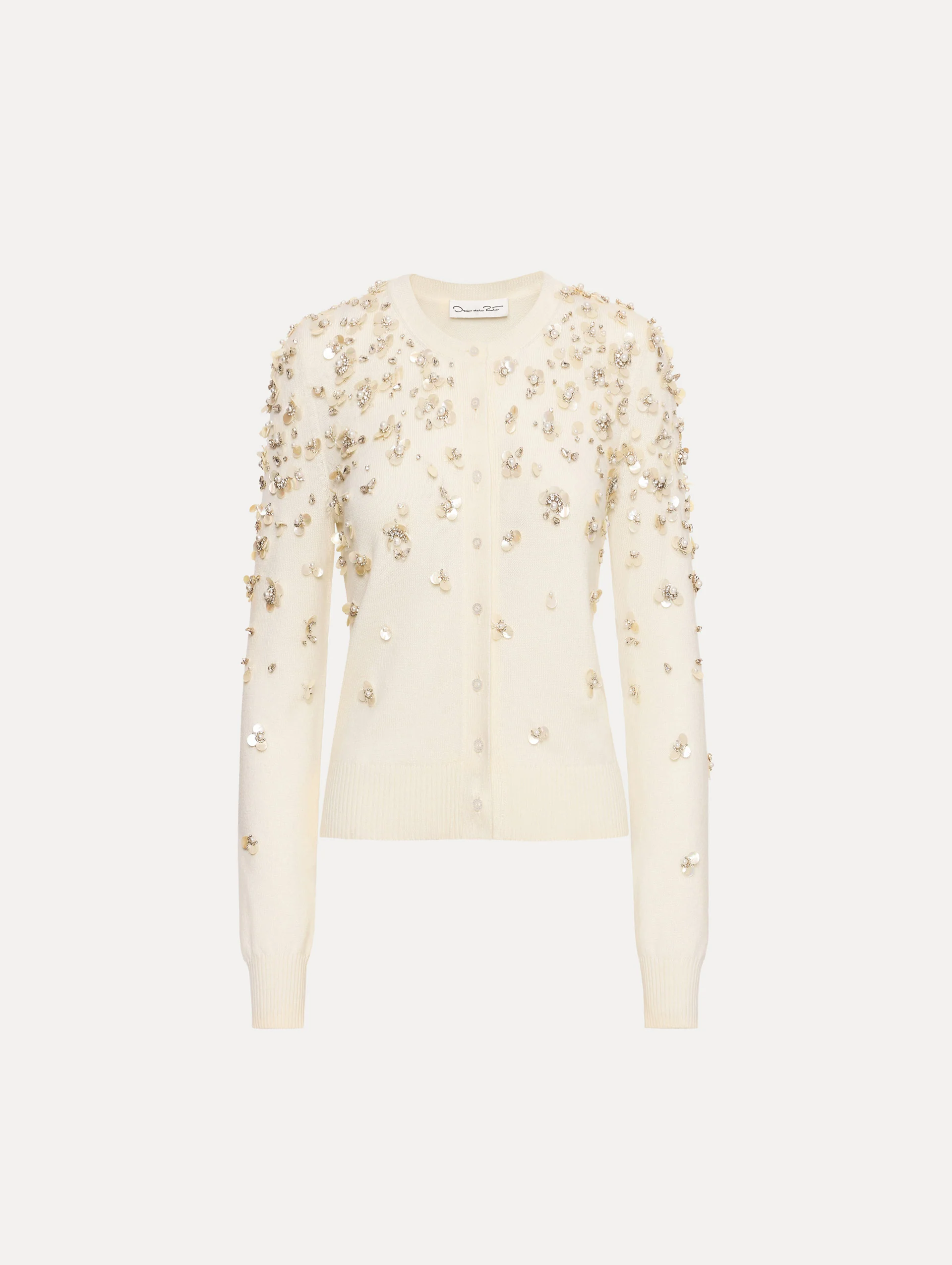 Mother of Pearl Embroidered Cardigan