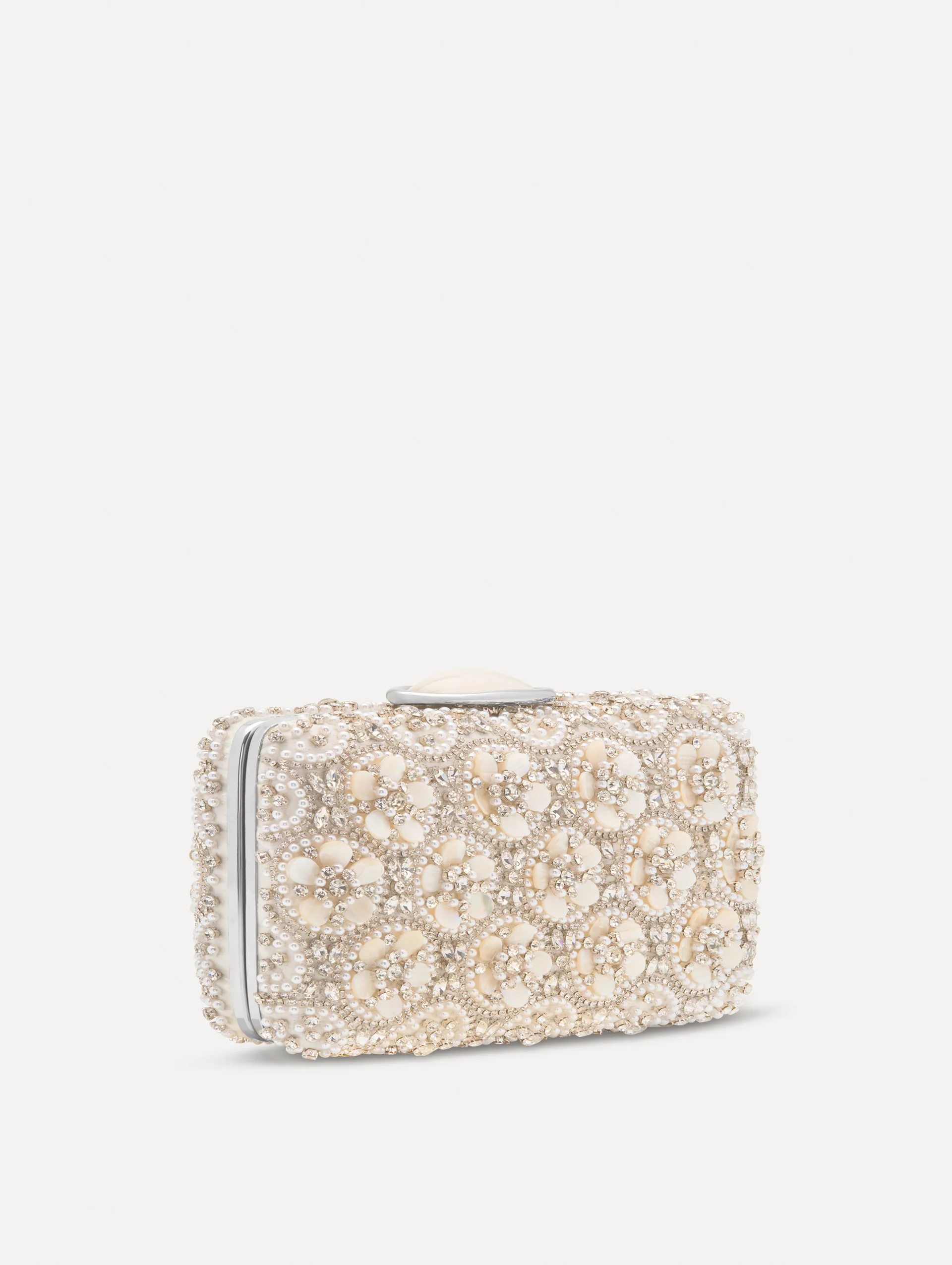 Mother of Pearl Embroidered O Minaudière - Image 3