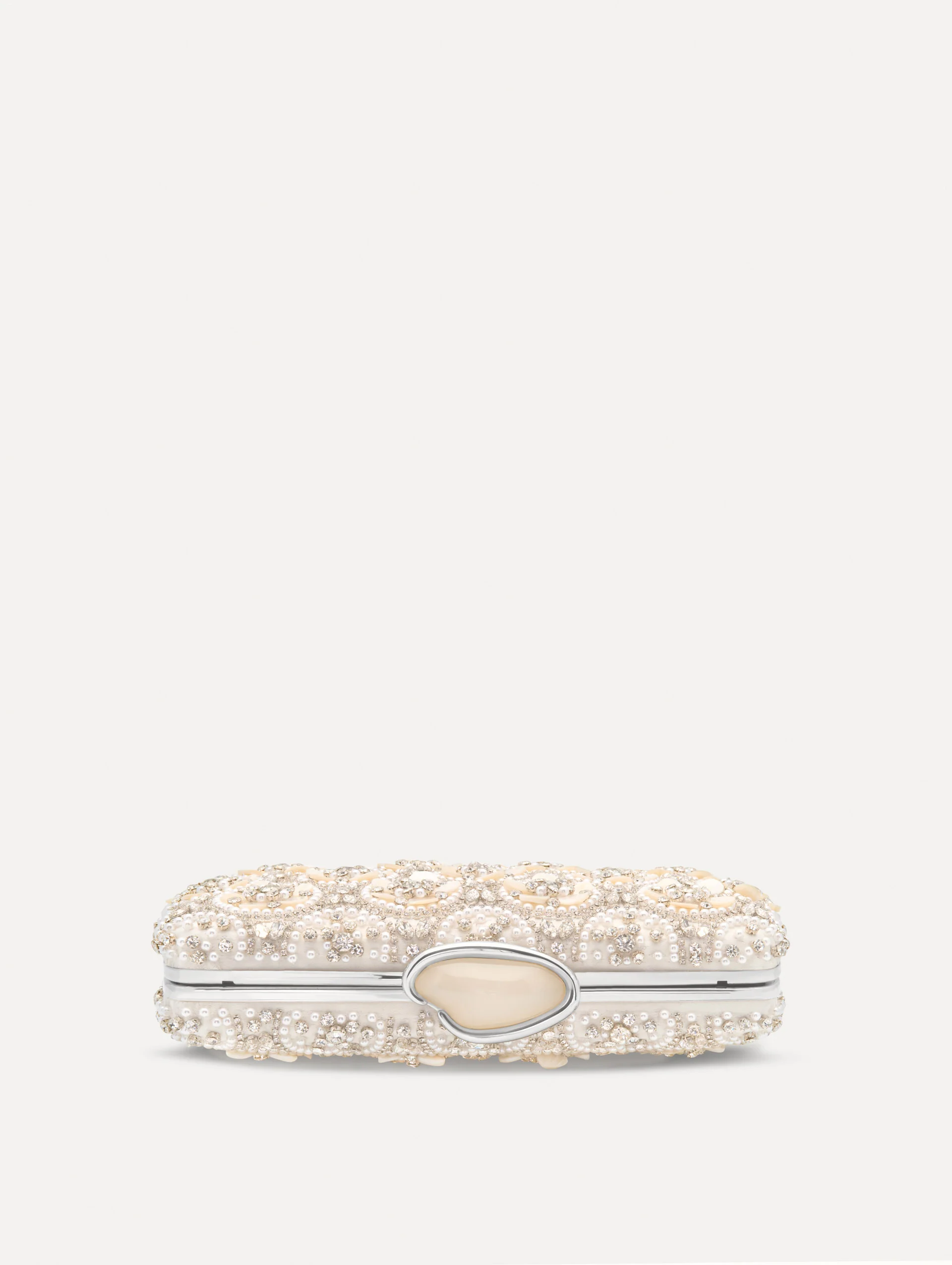 Mother of Pearl Embroidered O Minaudière - Image 4