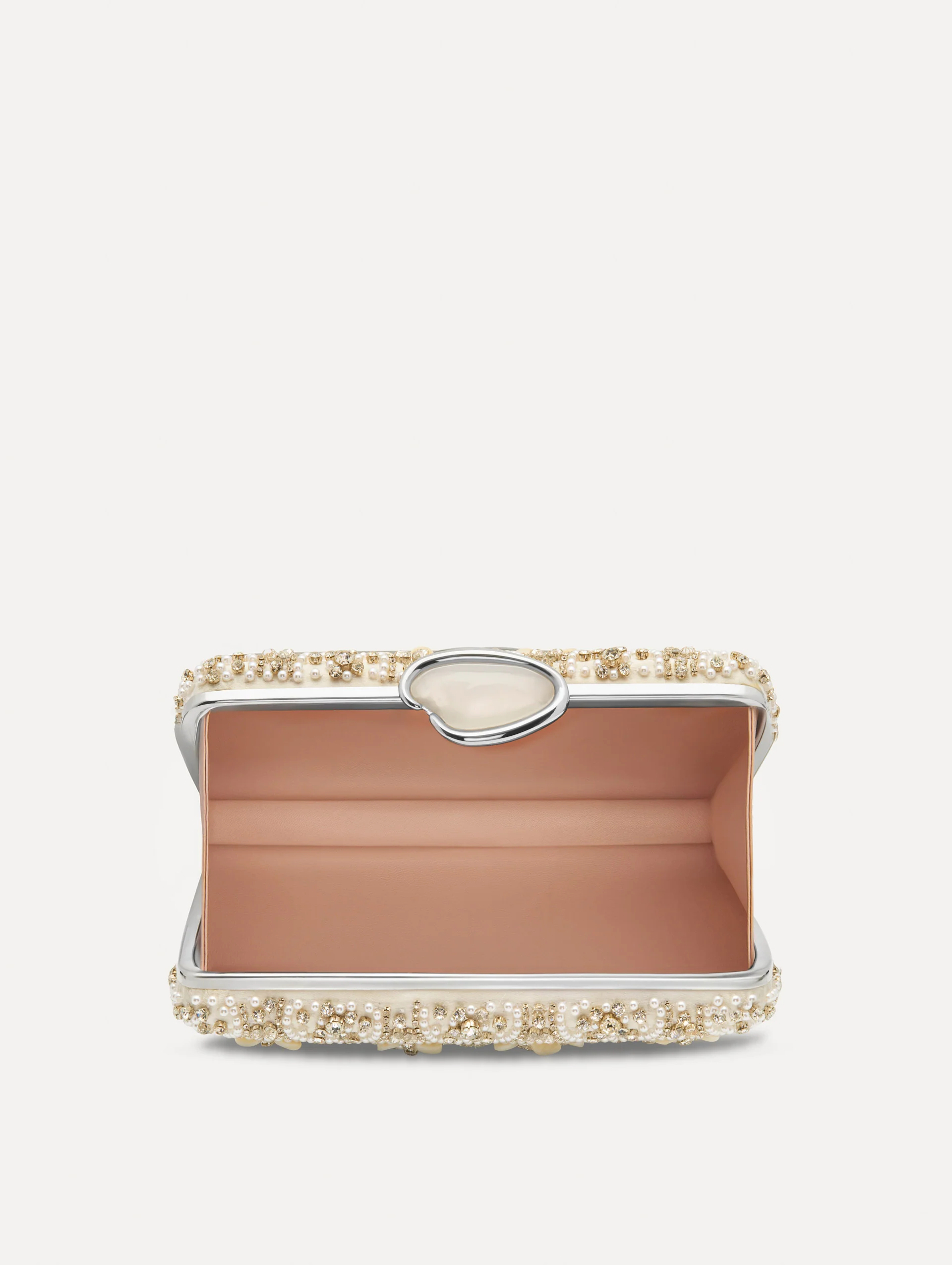 Mother of Pearl Embroidered O Minaudière - Image 5