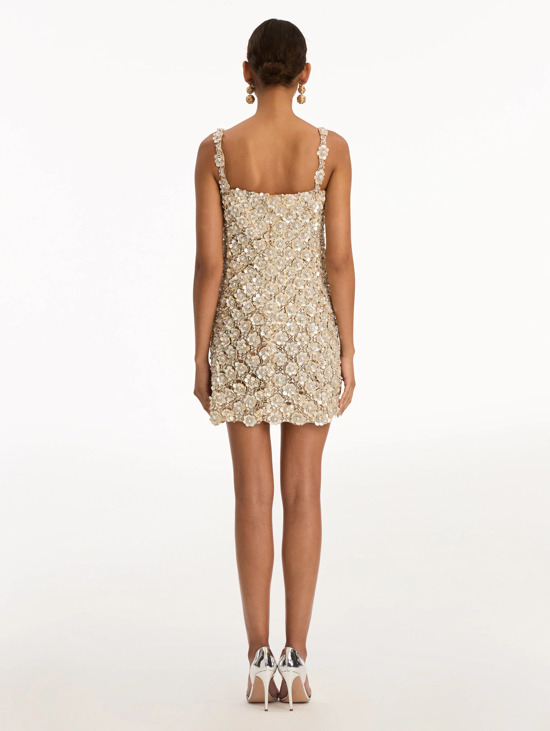 Mother of Pearl Embroidered Shift Dress - Image 3