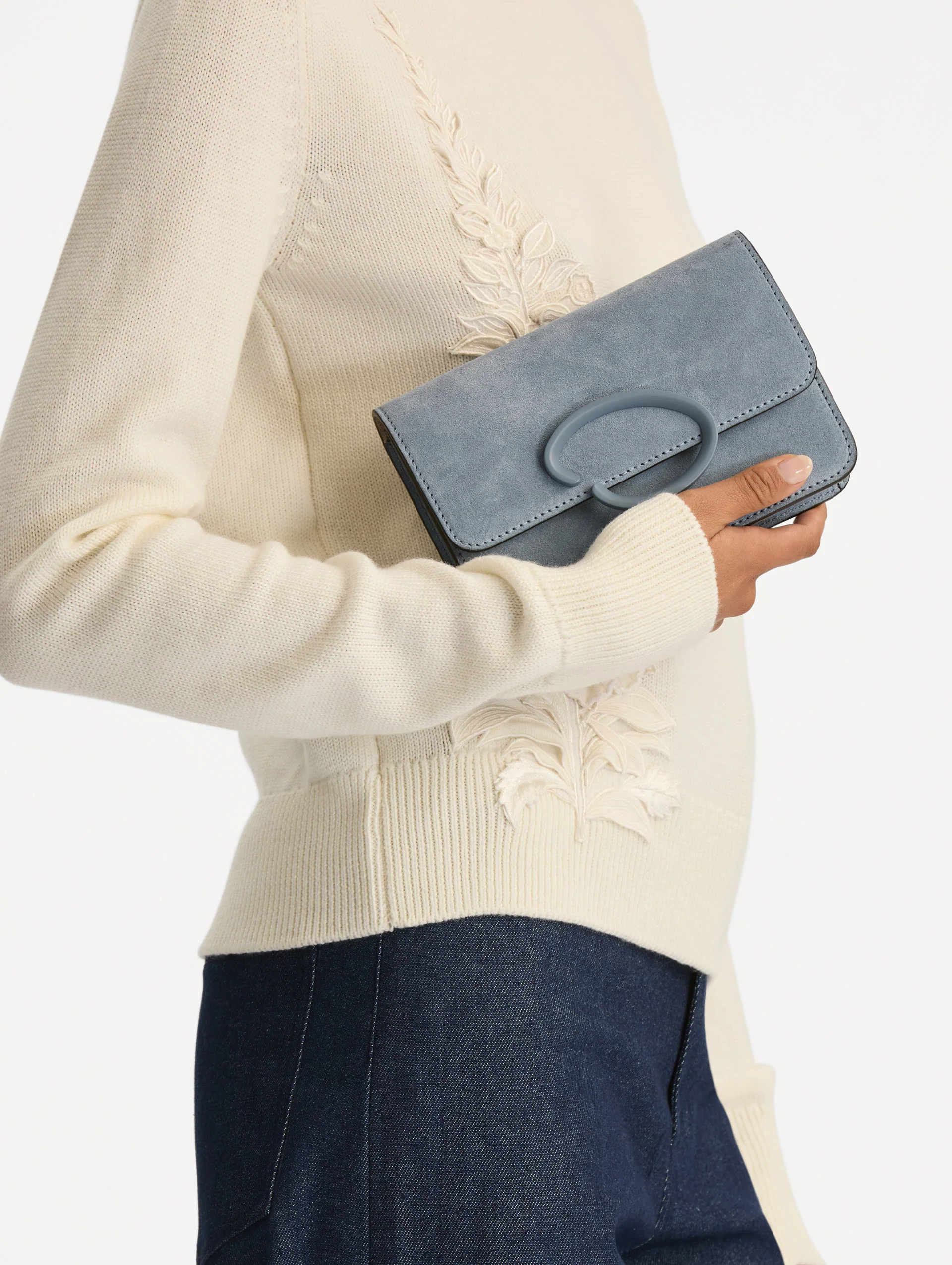 O Pochette in Suede - Image 2