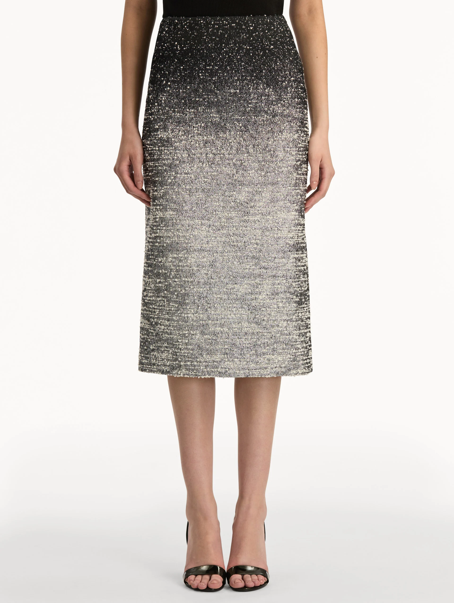 Ombré Lurex Bouclé Jacquard Skirt - Image 4