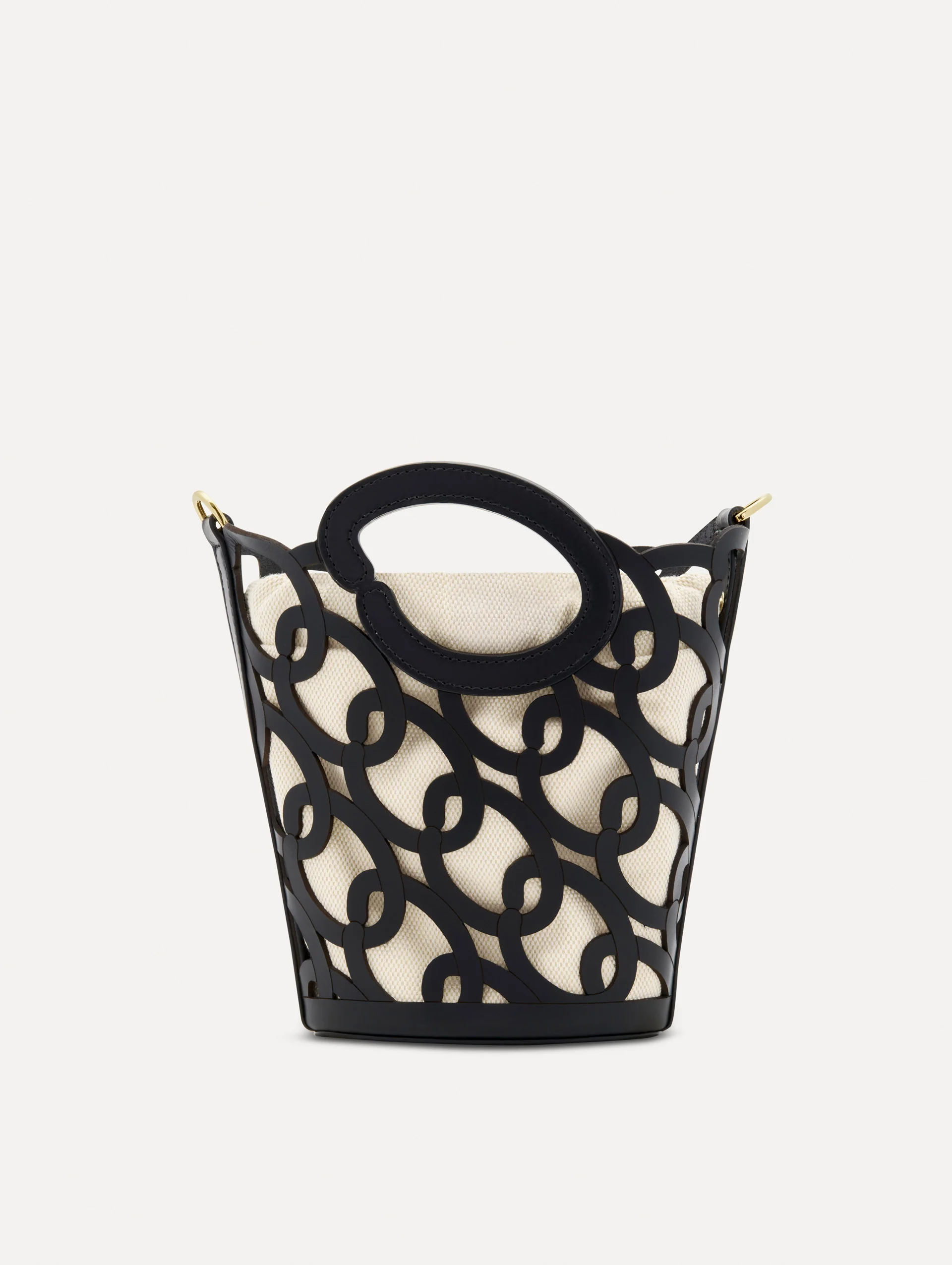 Oscar Chain-Link Leather Mini Tote - Image 4