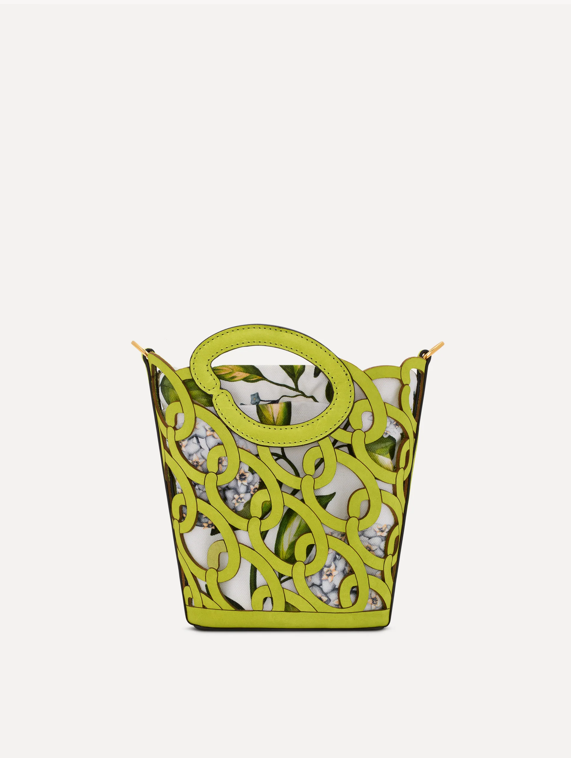 Oscar Chain-Link Leather Mini Tote - Image 2