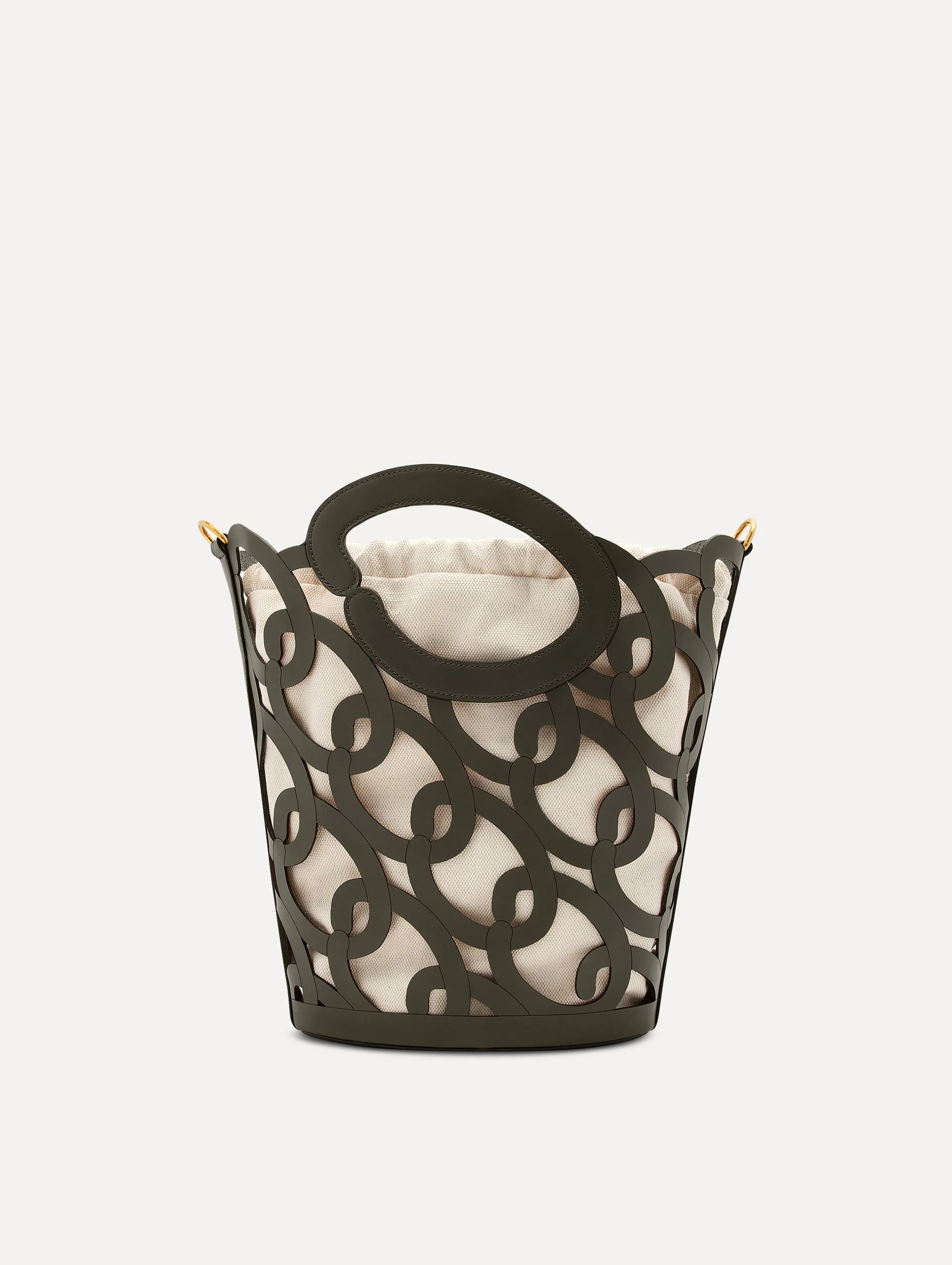 Oscar Chain-Link Leather Tote - Image 4