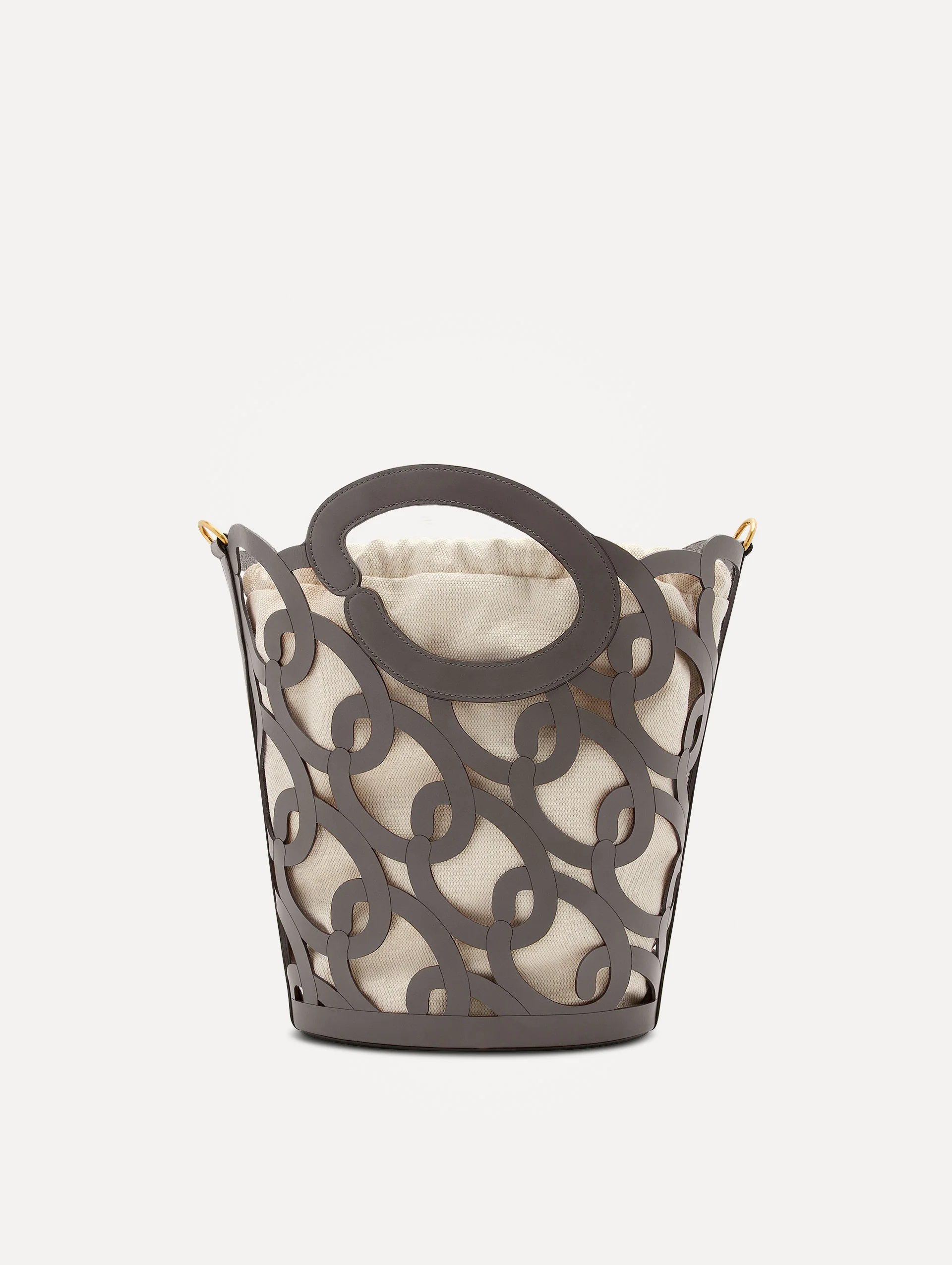 Oscar Chain-Link Leather Tote - Image 4