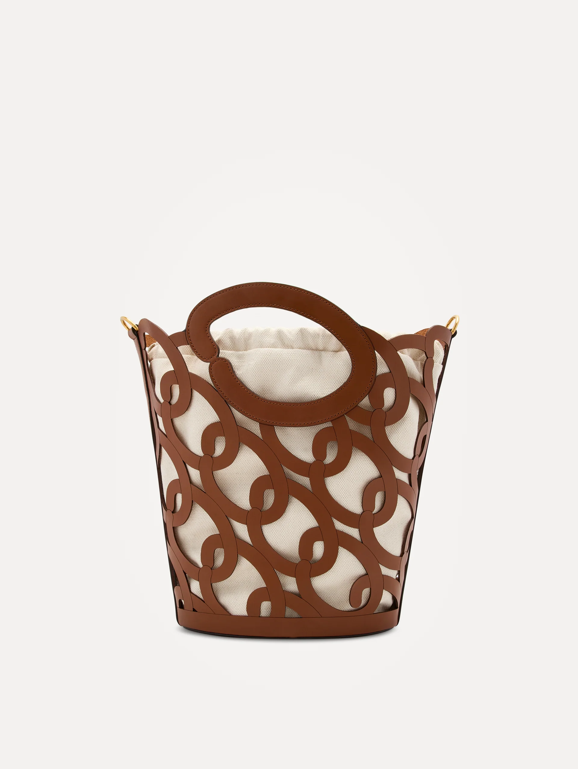 Oscar Chain-Link Leather Tote - Image 4