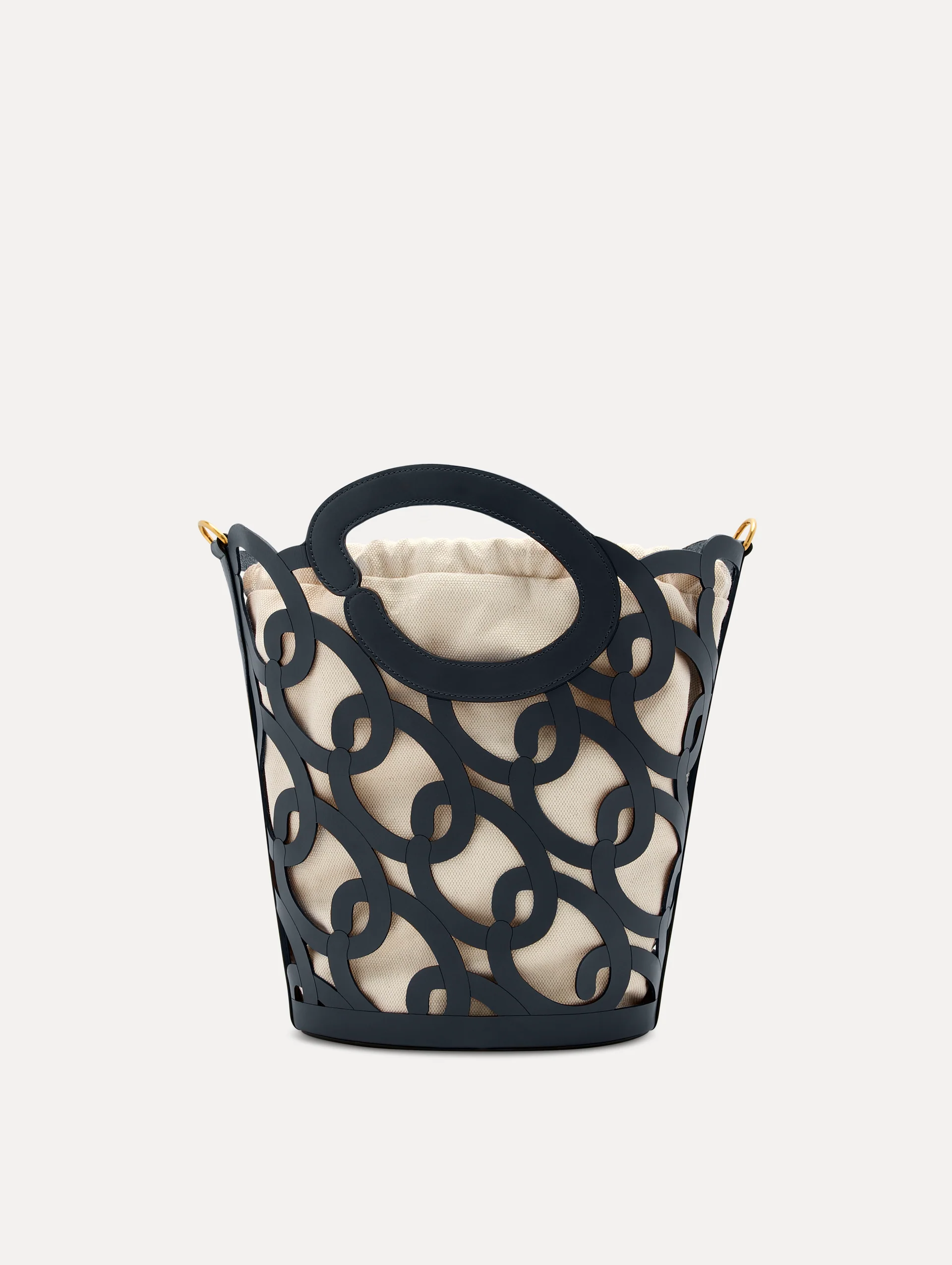 Oscar Chain-Link Leather Tote - Image 4