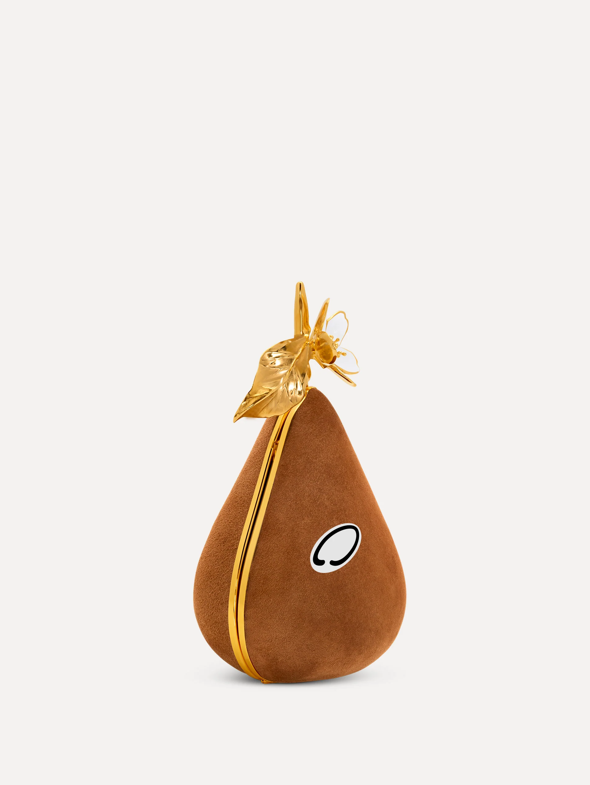 Pear Minaudière in Suede - Image 4