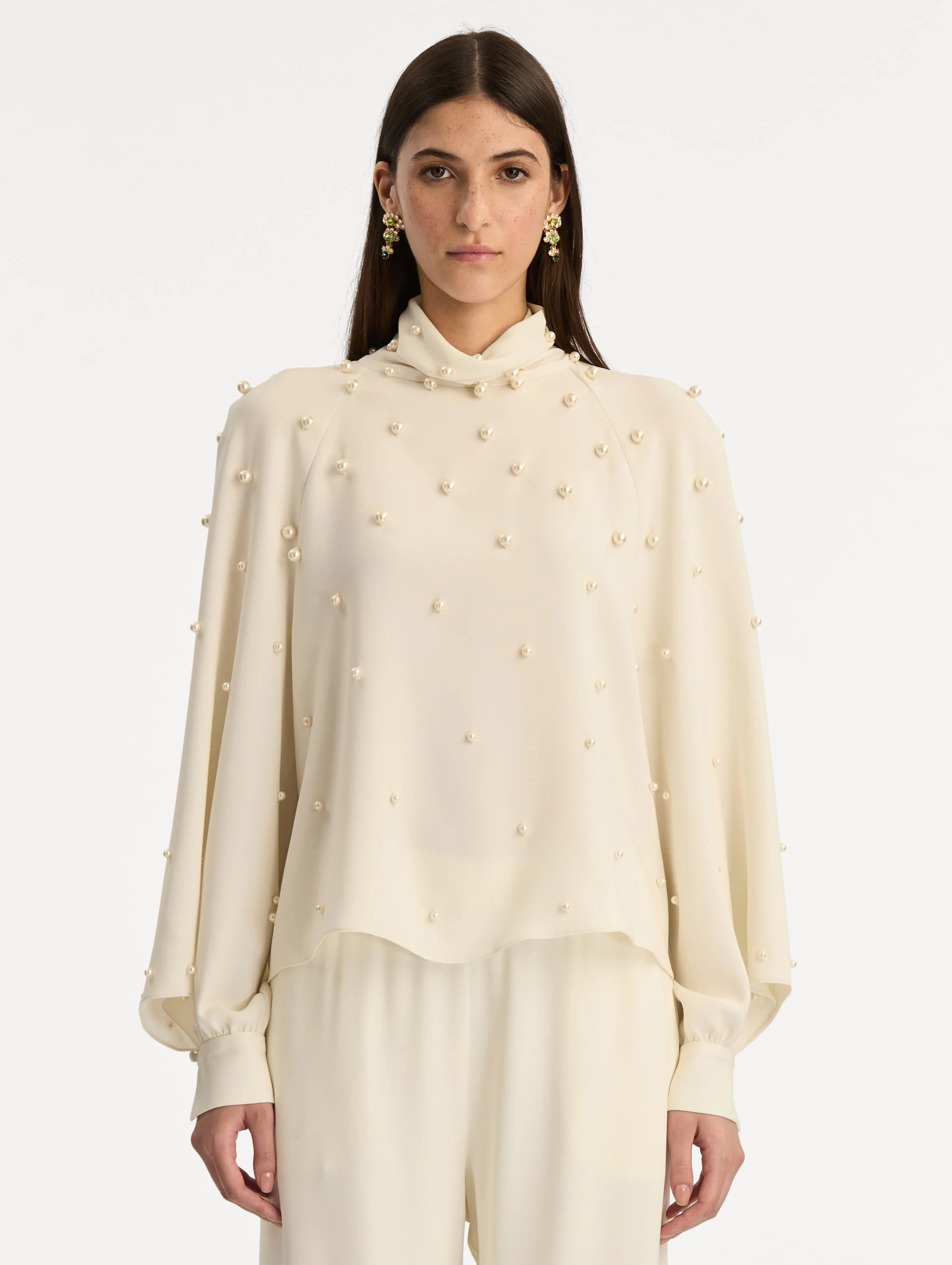 Pearl Cluster Georgette Blouse - Image 2