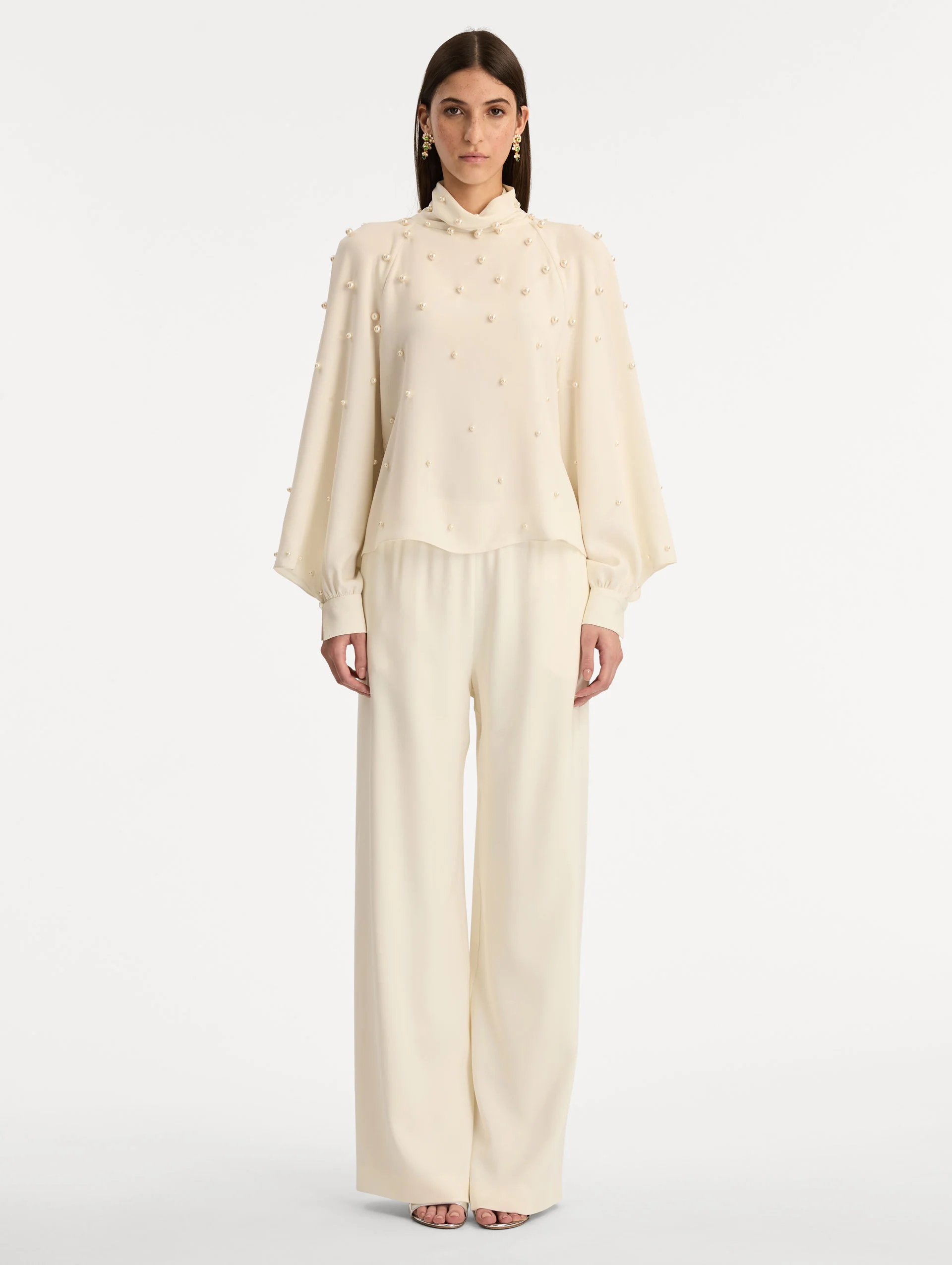 Pearl Cluster Georgette Blouse - Image 3