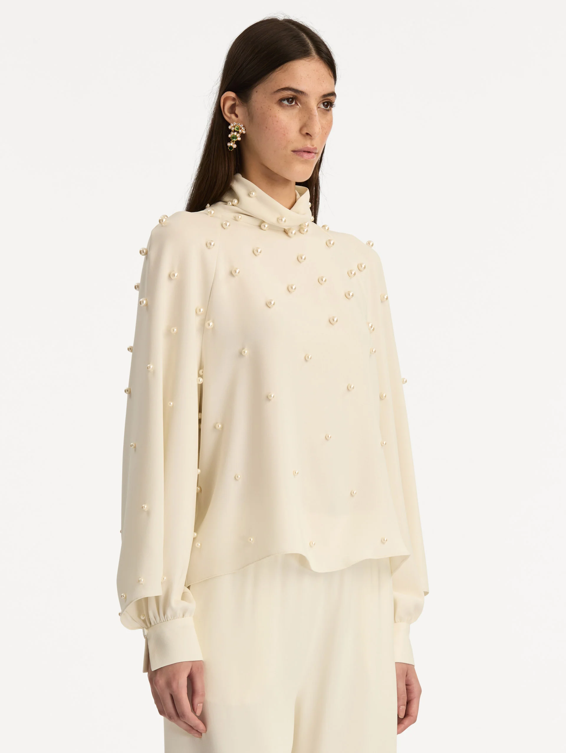 Pearl Cluster Georgette Blouse - Image 5