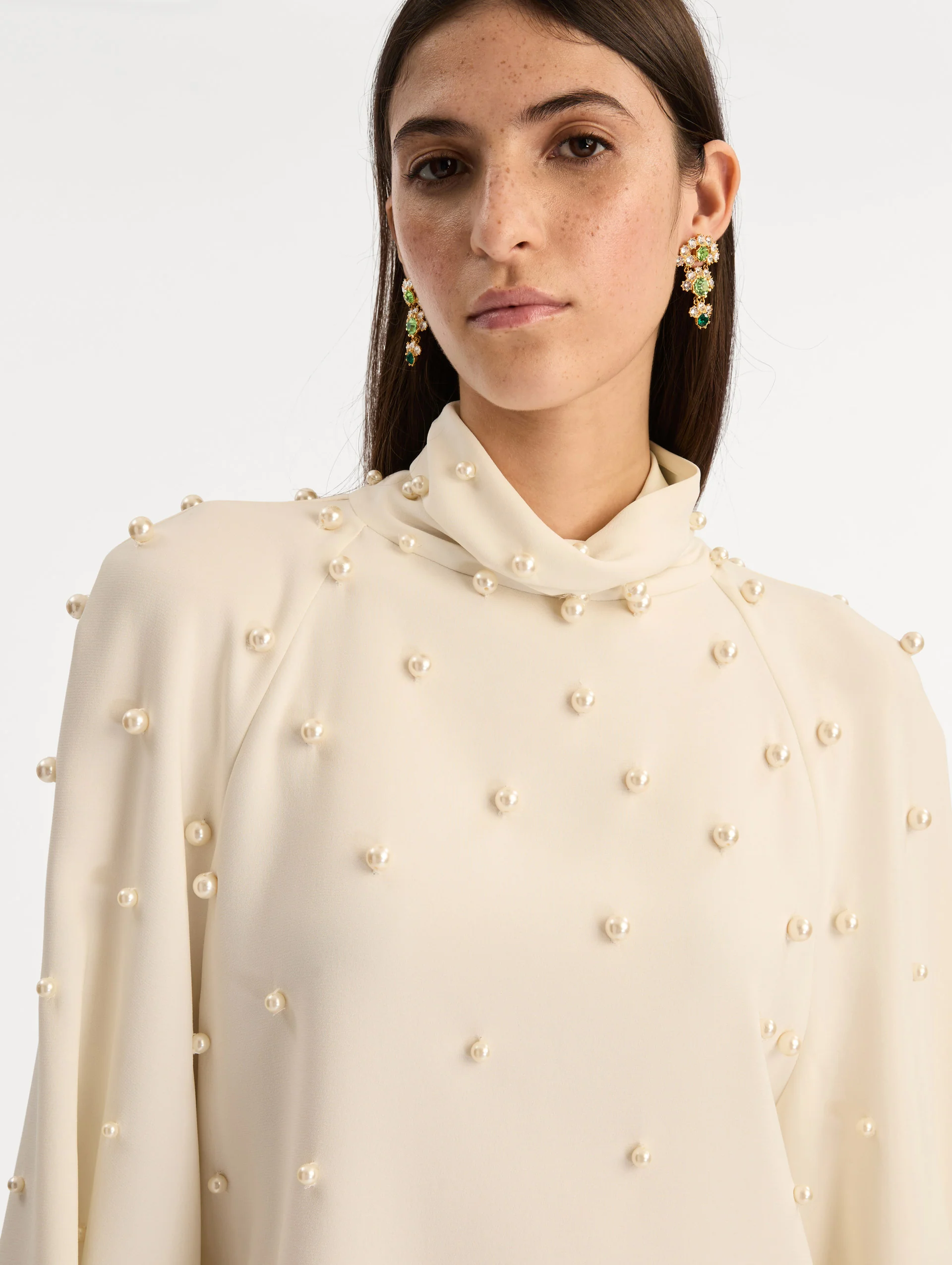 Pearl Cluster Georgette Blouse - Image 6