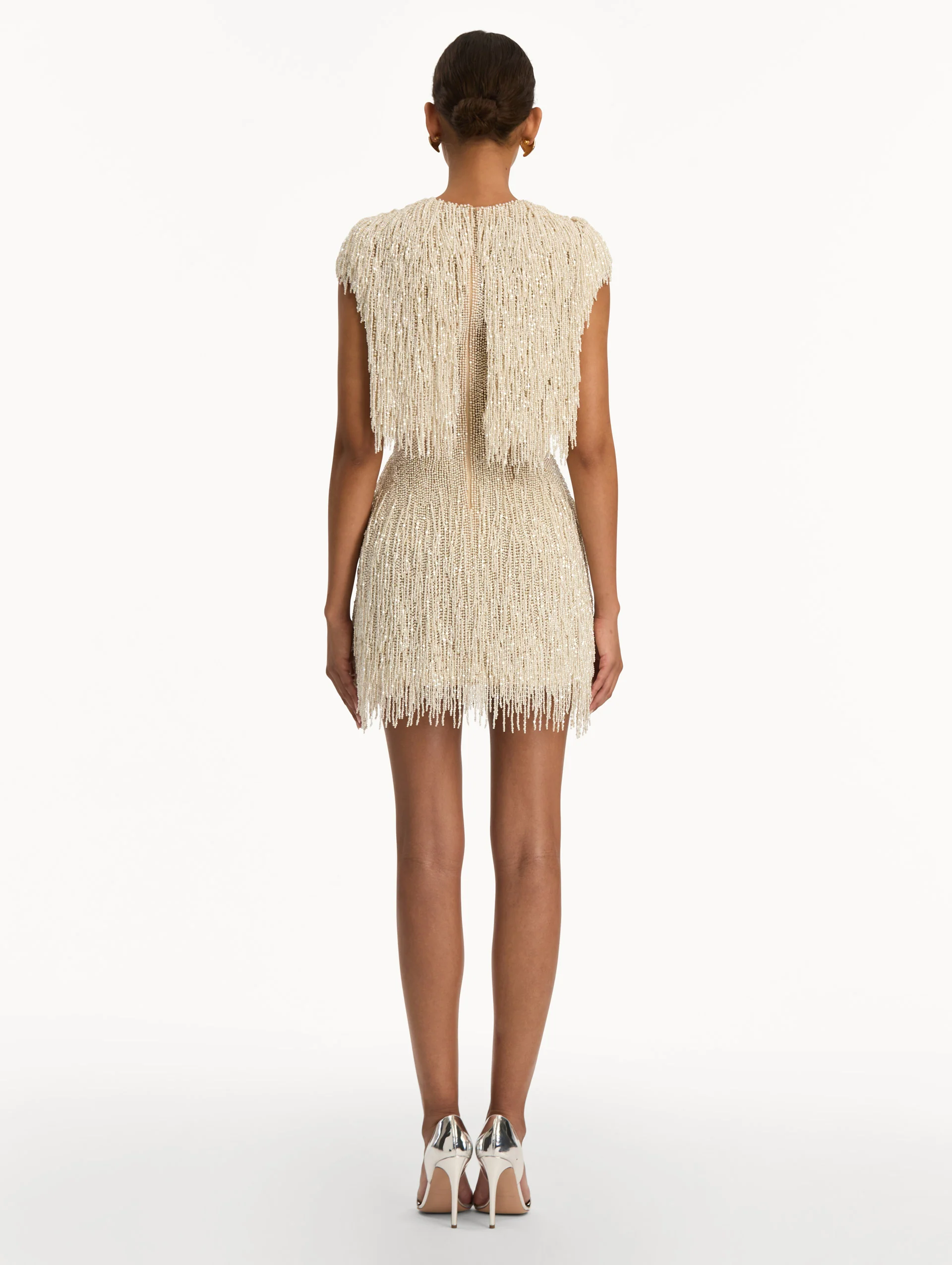 Pearl Fringe Cocktail Dress - Image 3