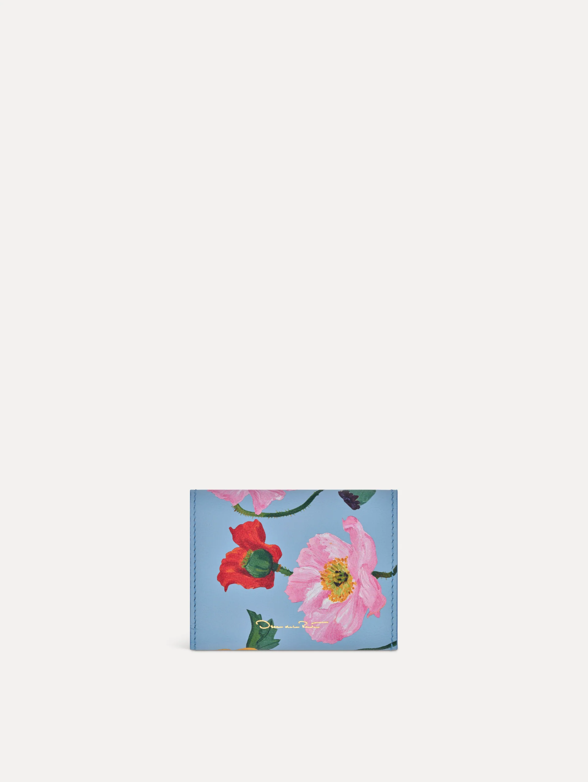 Poppy-Printed Tri-Fold Wallet - Image 2