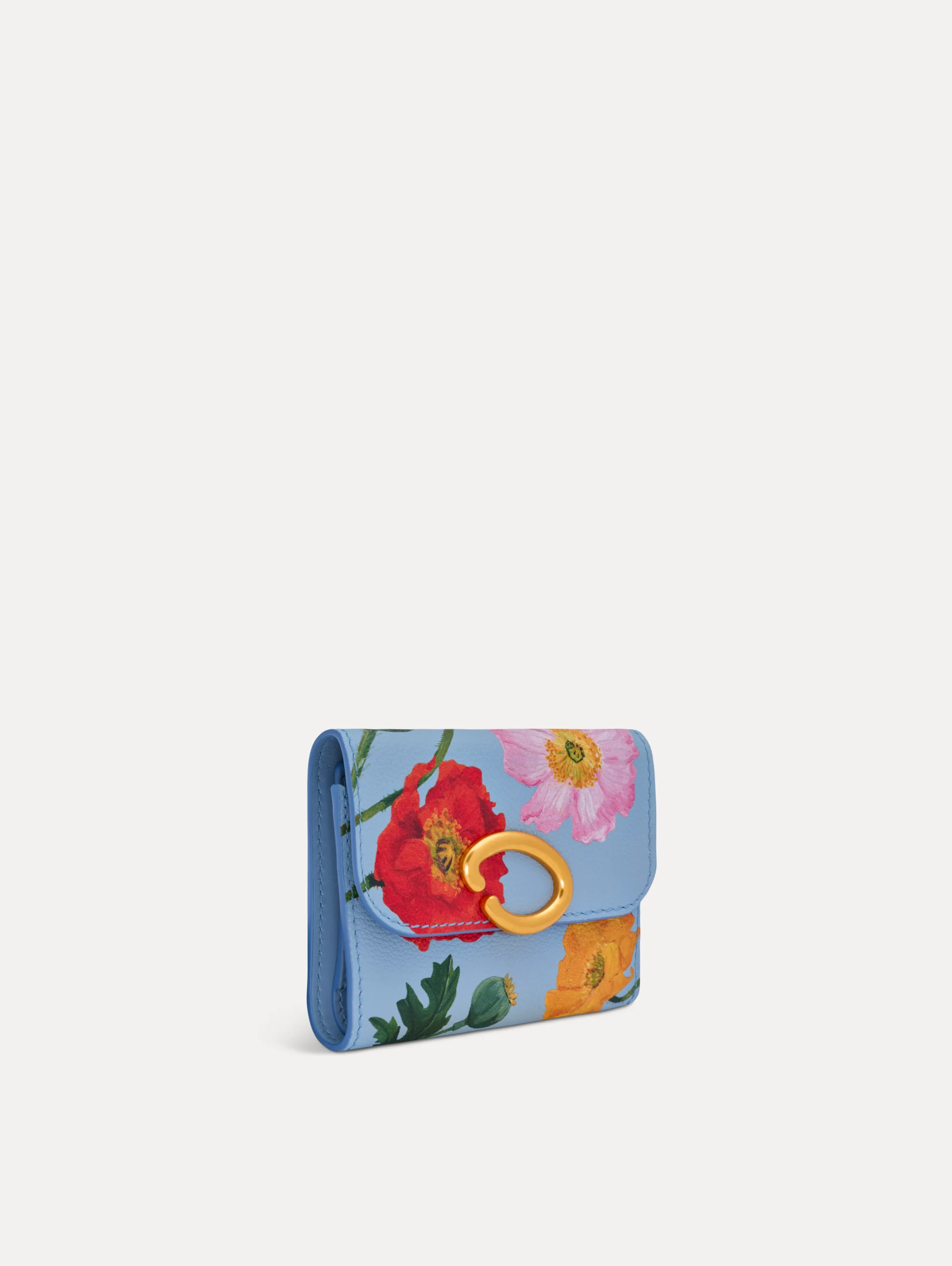 Poppy-Printed Tri-Fold Wallet - Image 3