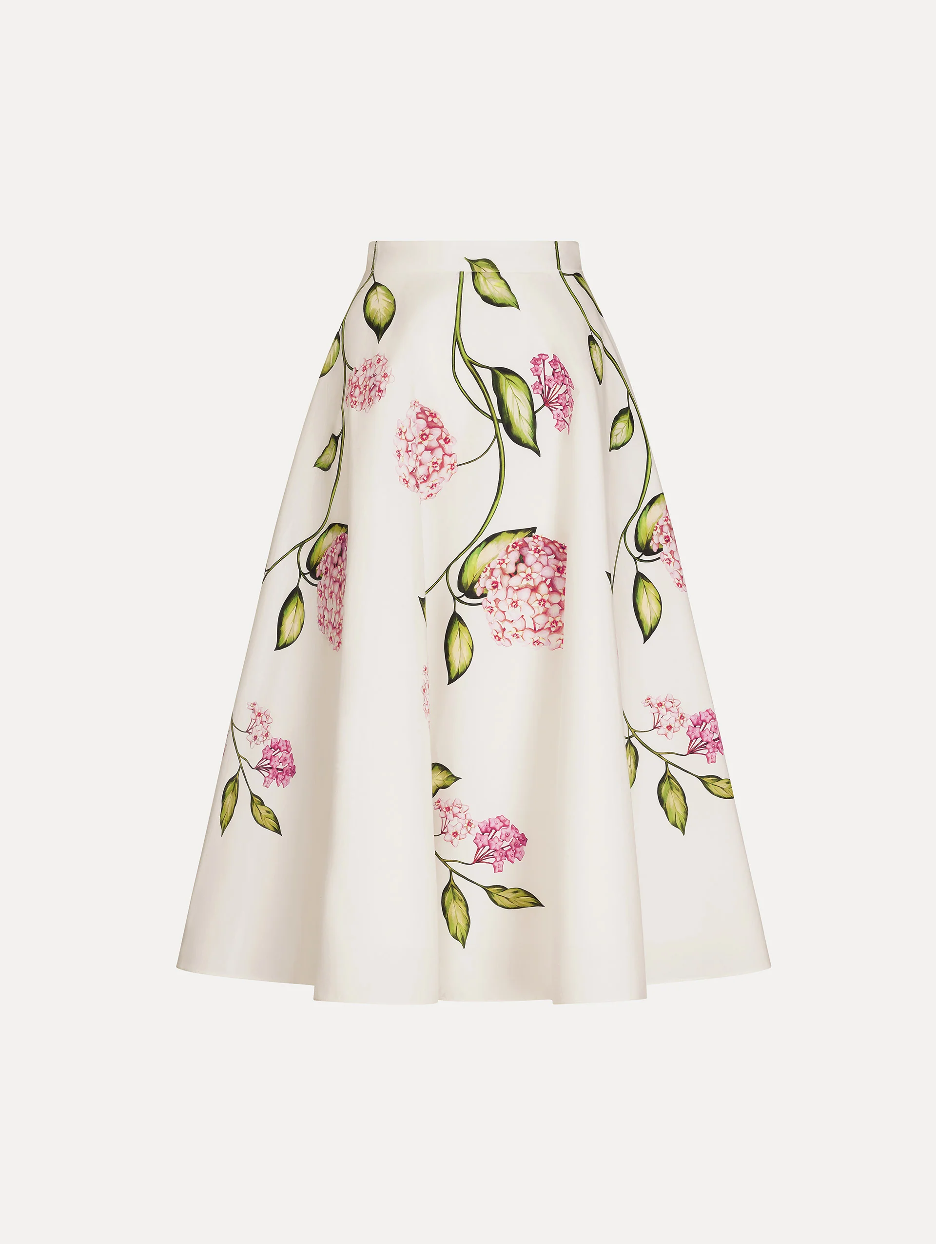 Porcelain Flower Cotton Poplin Skirt