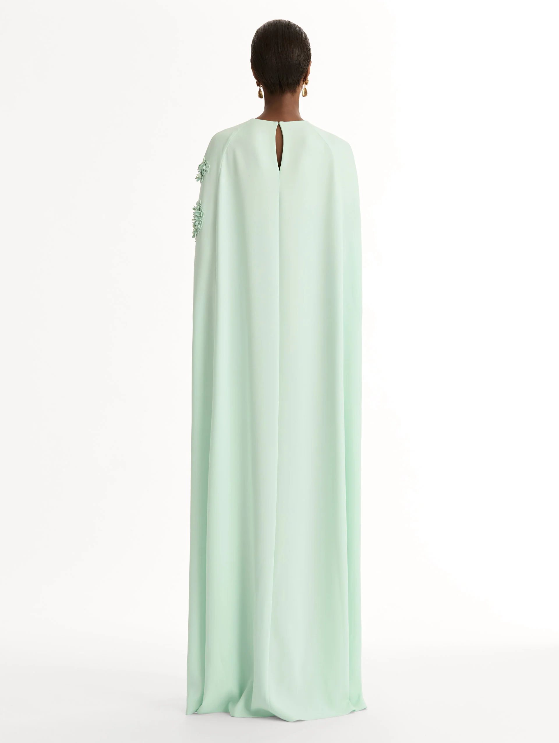Porcelain Flower Cutout Caftan - Image 3