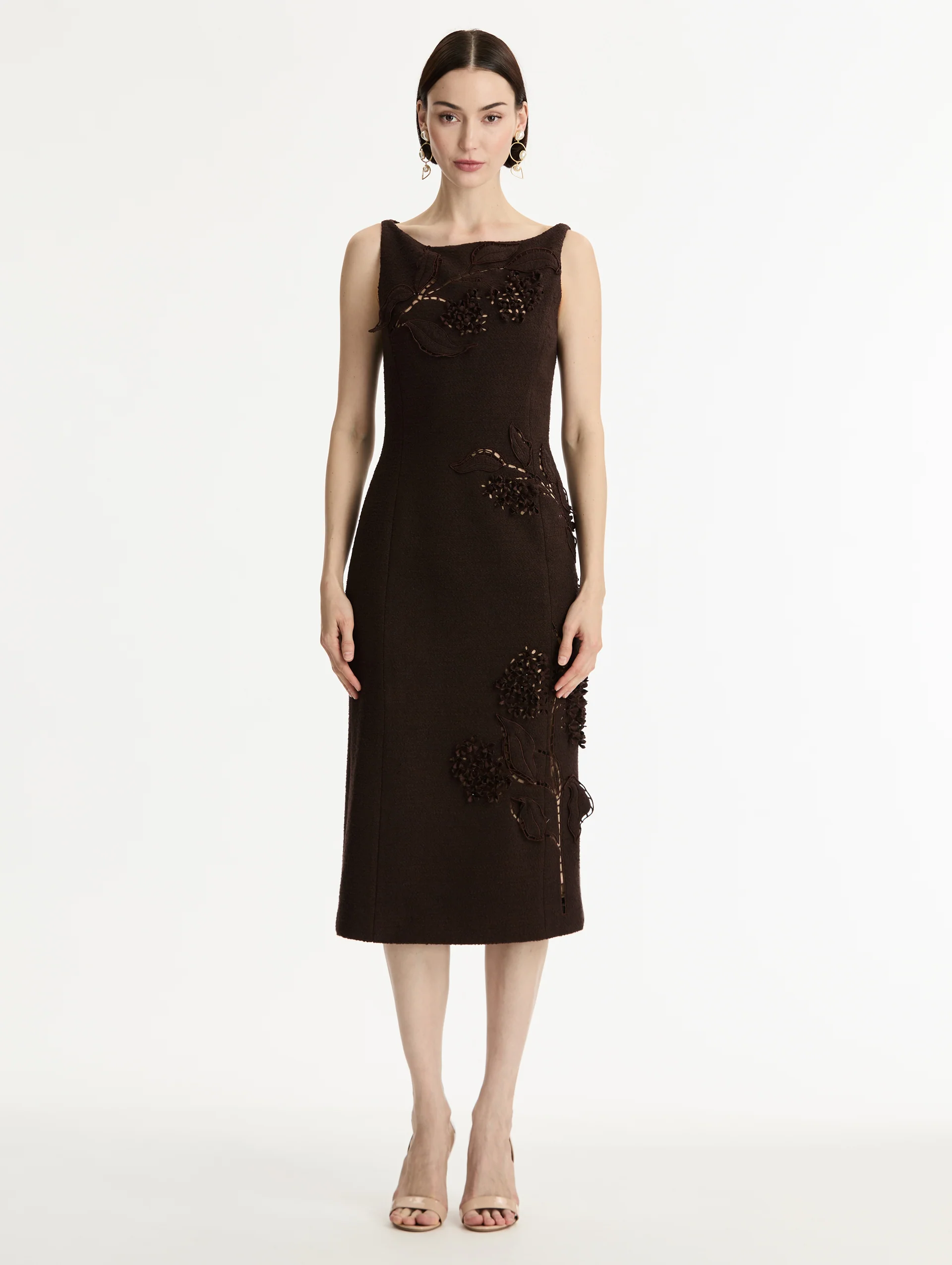 Porcelain Flower Cutout Dress - Image 2