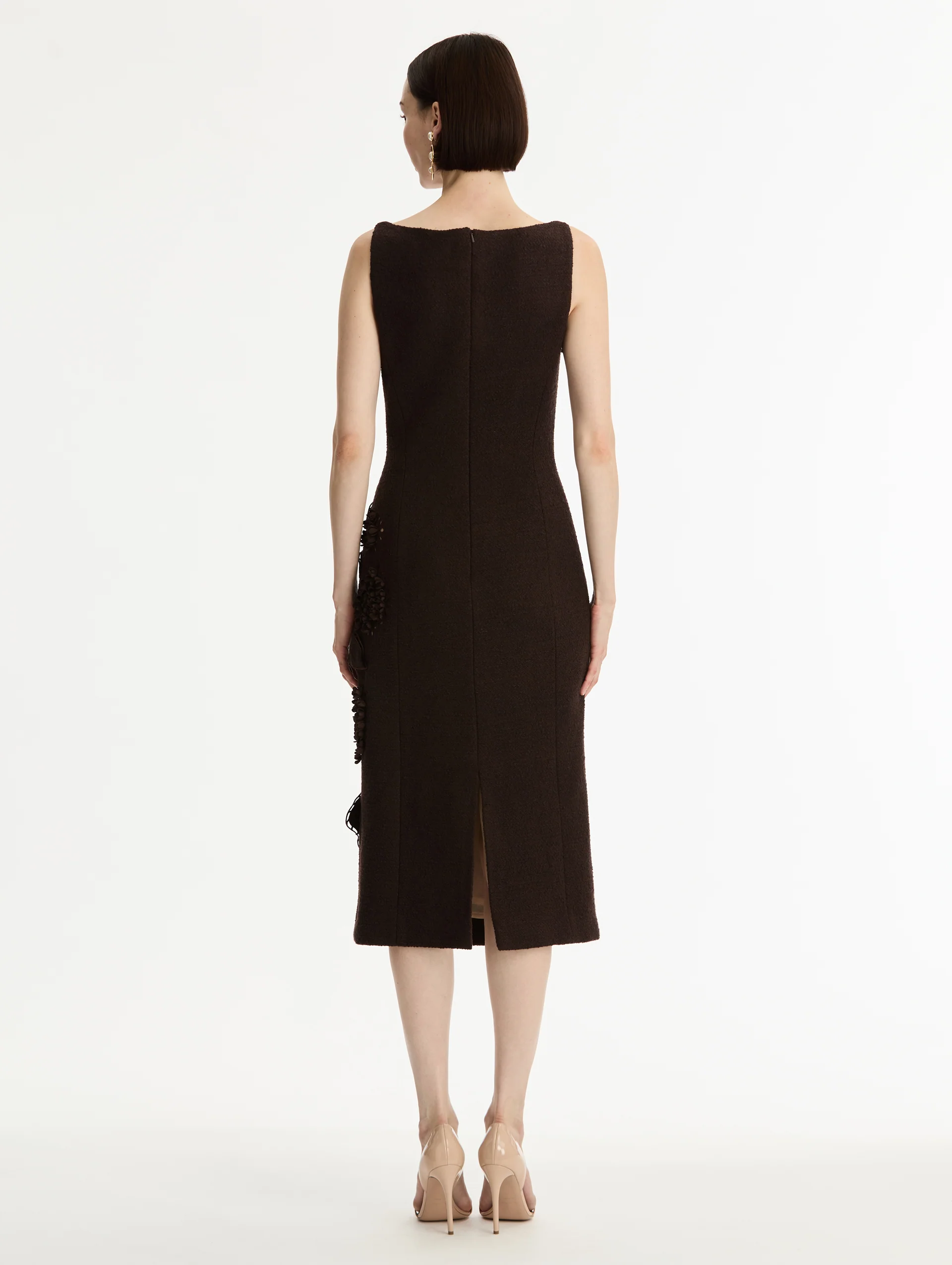 Porcelain Flower Cutout Dress - Image 3