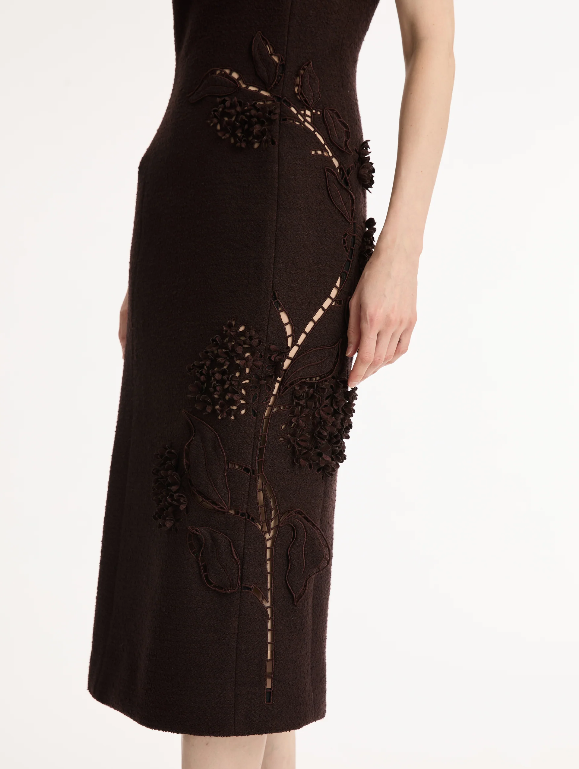 Porcelain Flower Cutout Dress - Image 5