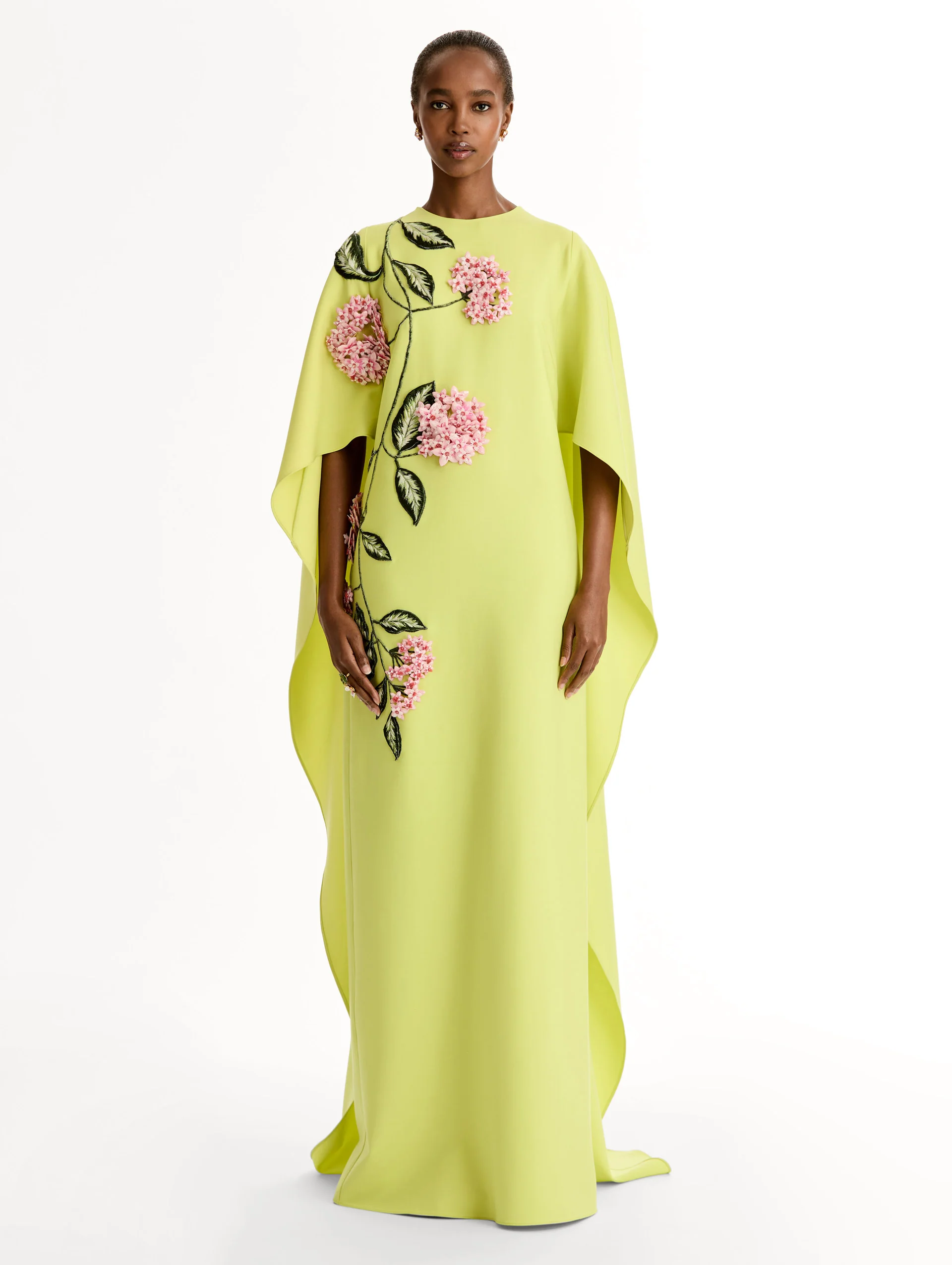 Porcelain Flower Embroidered Caftan - Image 2
