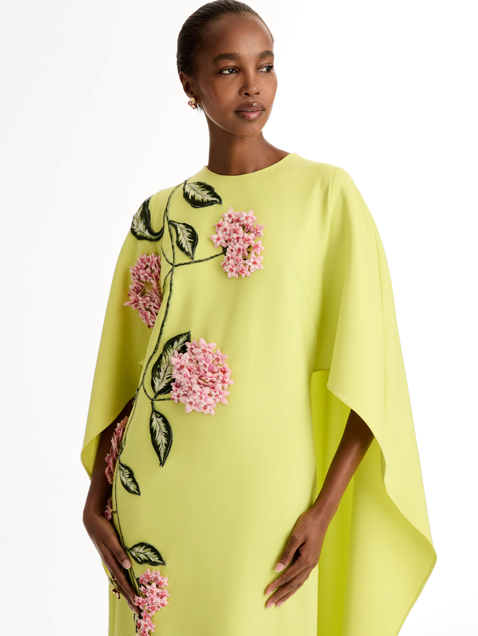 Porcelain Flower Embroidered Caftan - Image 5