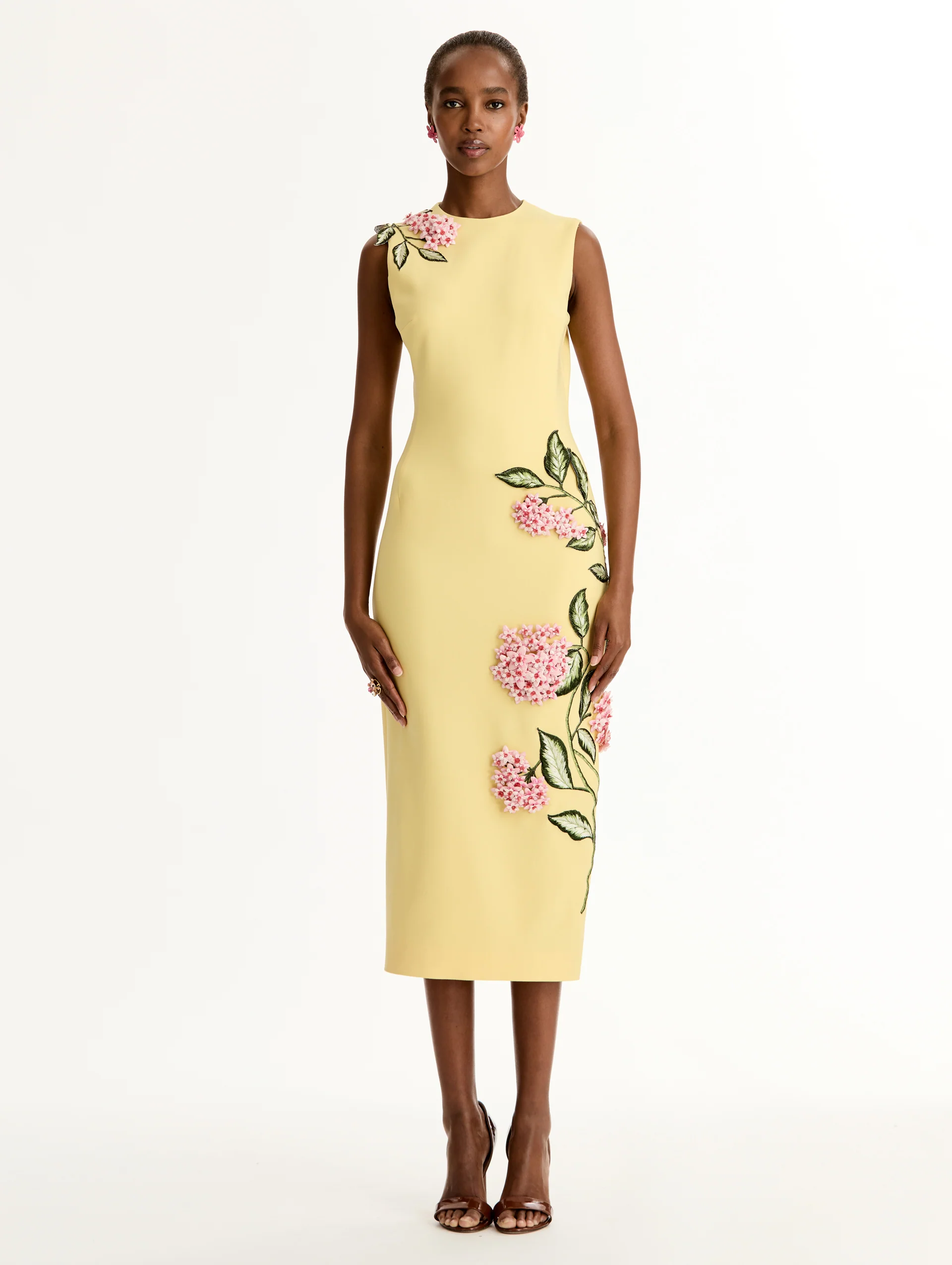 Porcelain Flower Embroidered Dress - Image 2